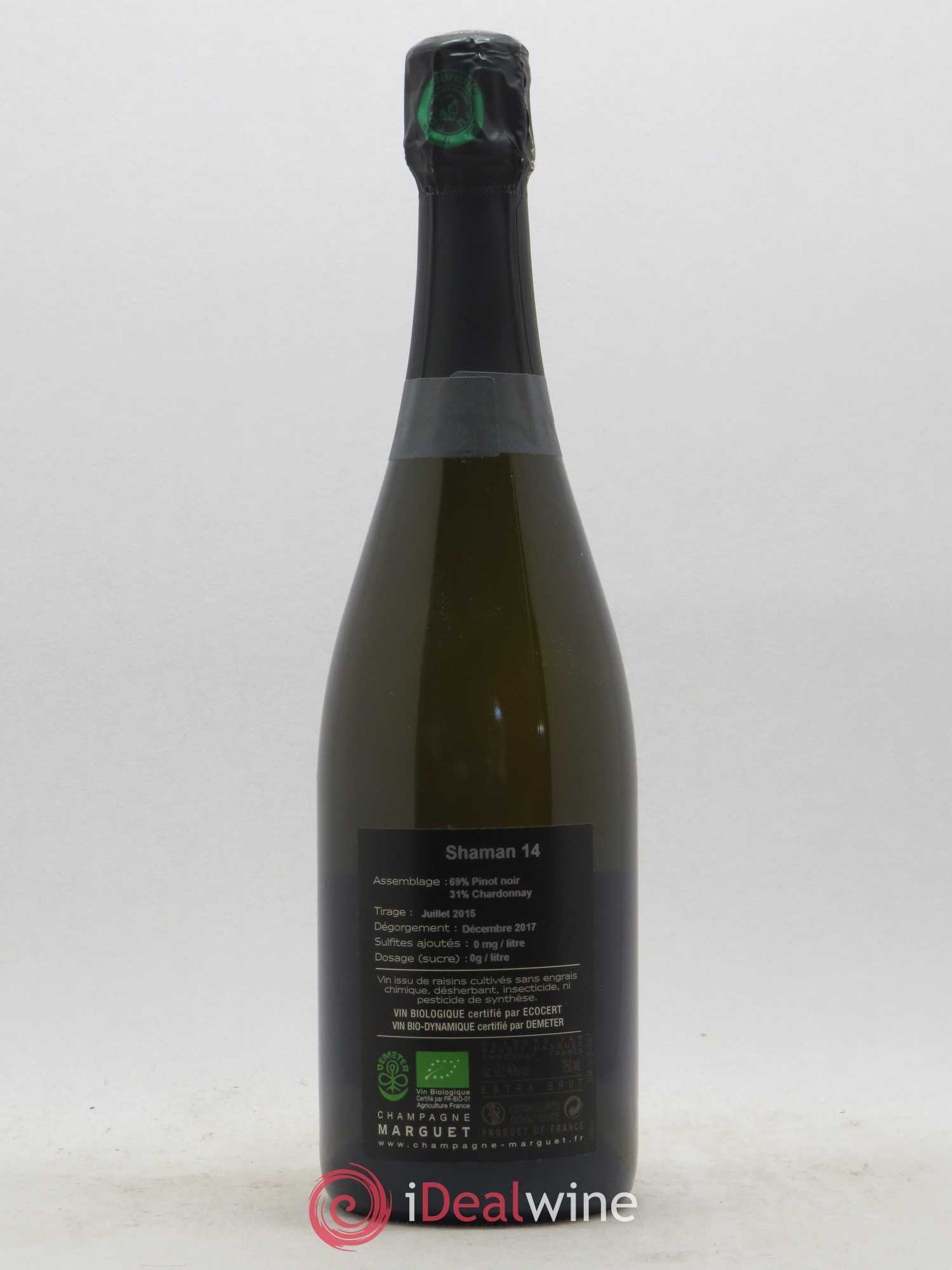 Shaman Grand Cru Brut Nature Marguet 2014 - Lot de 1 bouteille - 1