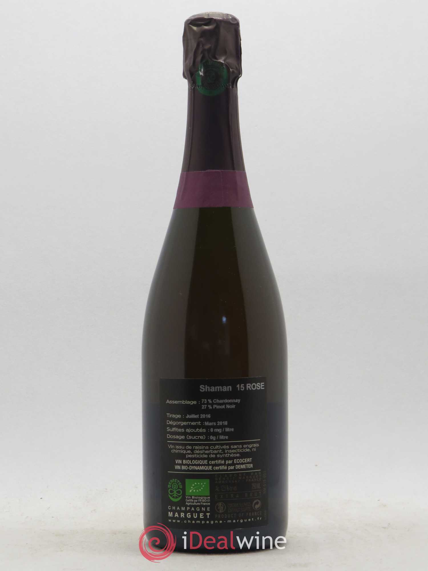 Shaman Grand Cru Brut Marguet 2015 - Lot de 1 bouteille - 1