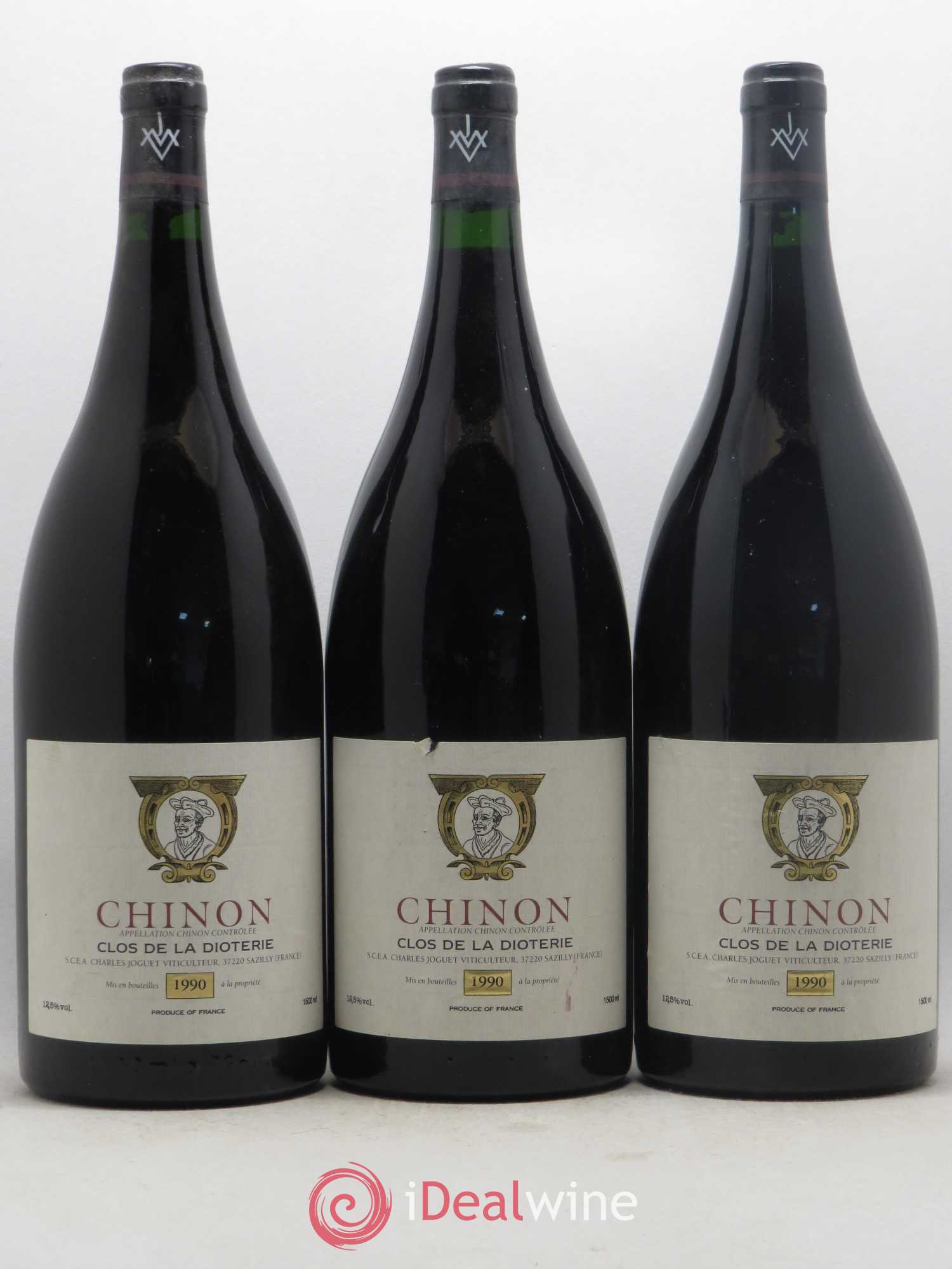 Chinon Clos de La Dioterie Charles Joguet 1990 - Lot de 3 magnums - 0