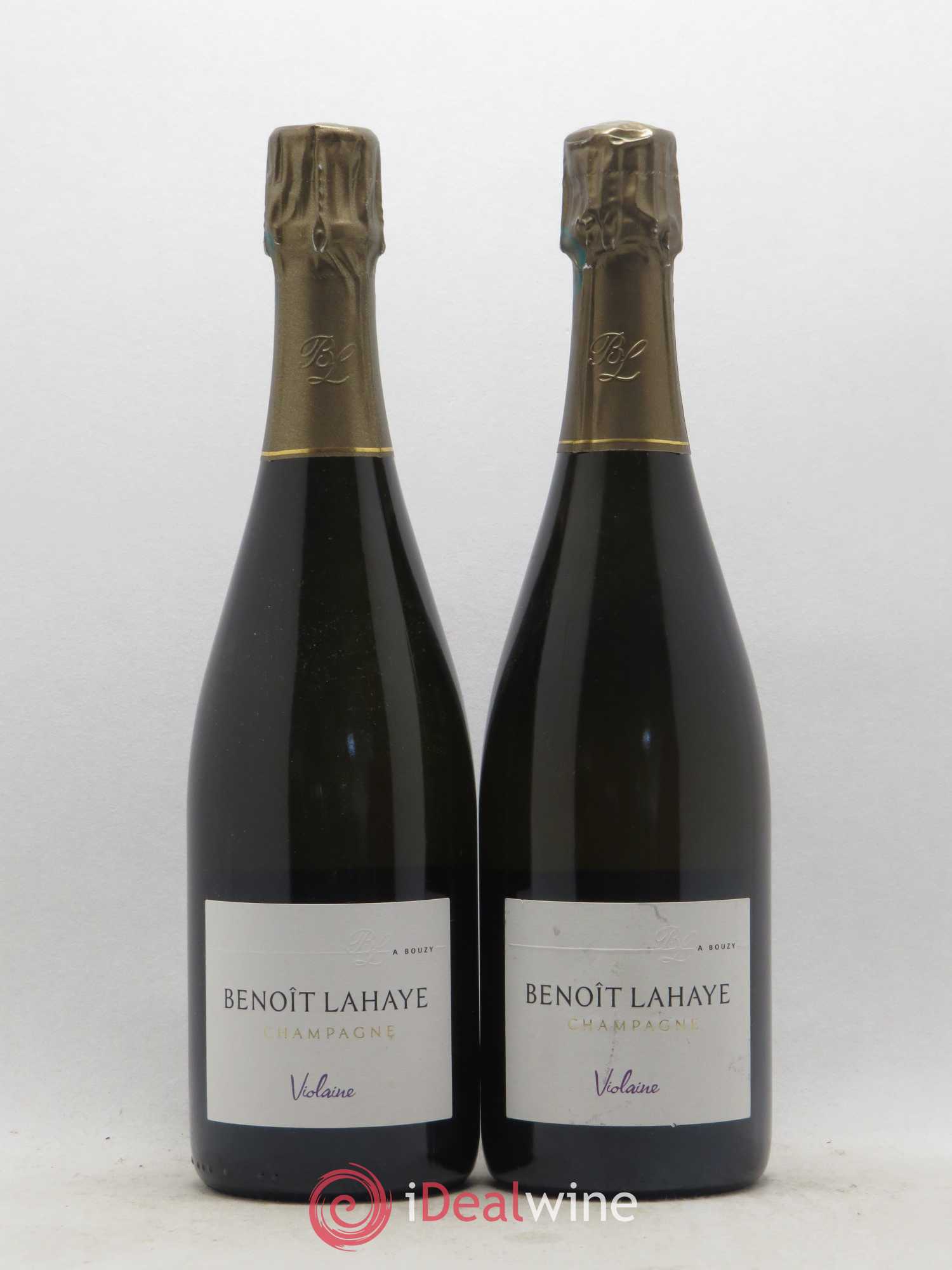 Champagne Violaine Brut Nature Lahaye - Posten von 2 Flaschen - 0