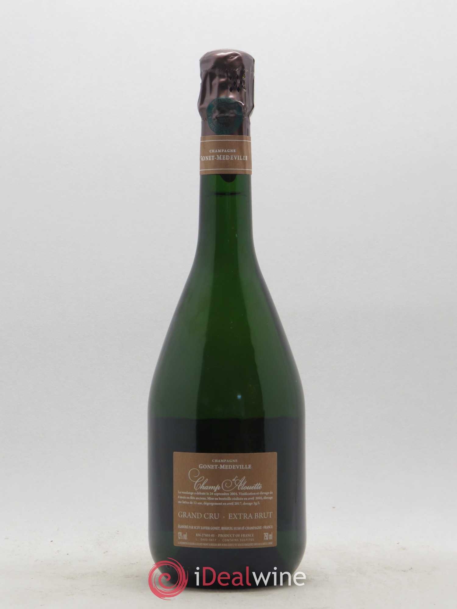 Champagne Champ d'Alouette Grand Cru Extra Brut Gonet Medeville 2004 - Posten von 1 Flasche - 1