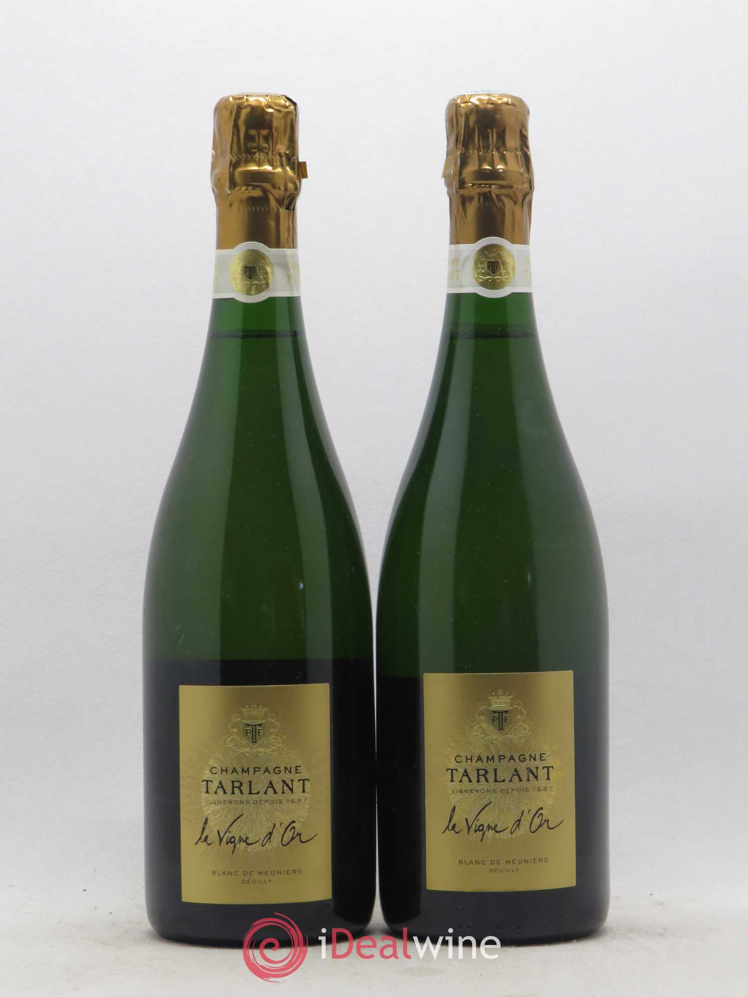 Champagne La Vigne d'Or Brut Nature Blanc de Meuniers Tarlant - Lot de 2 bouteilles - 0