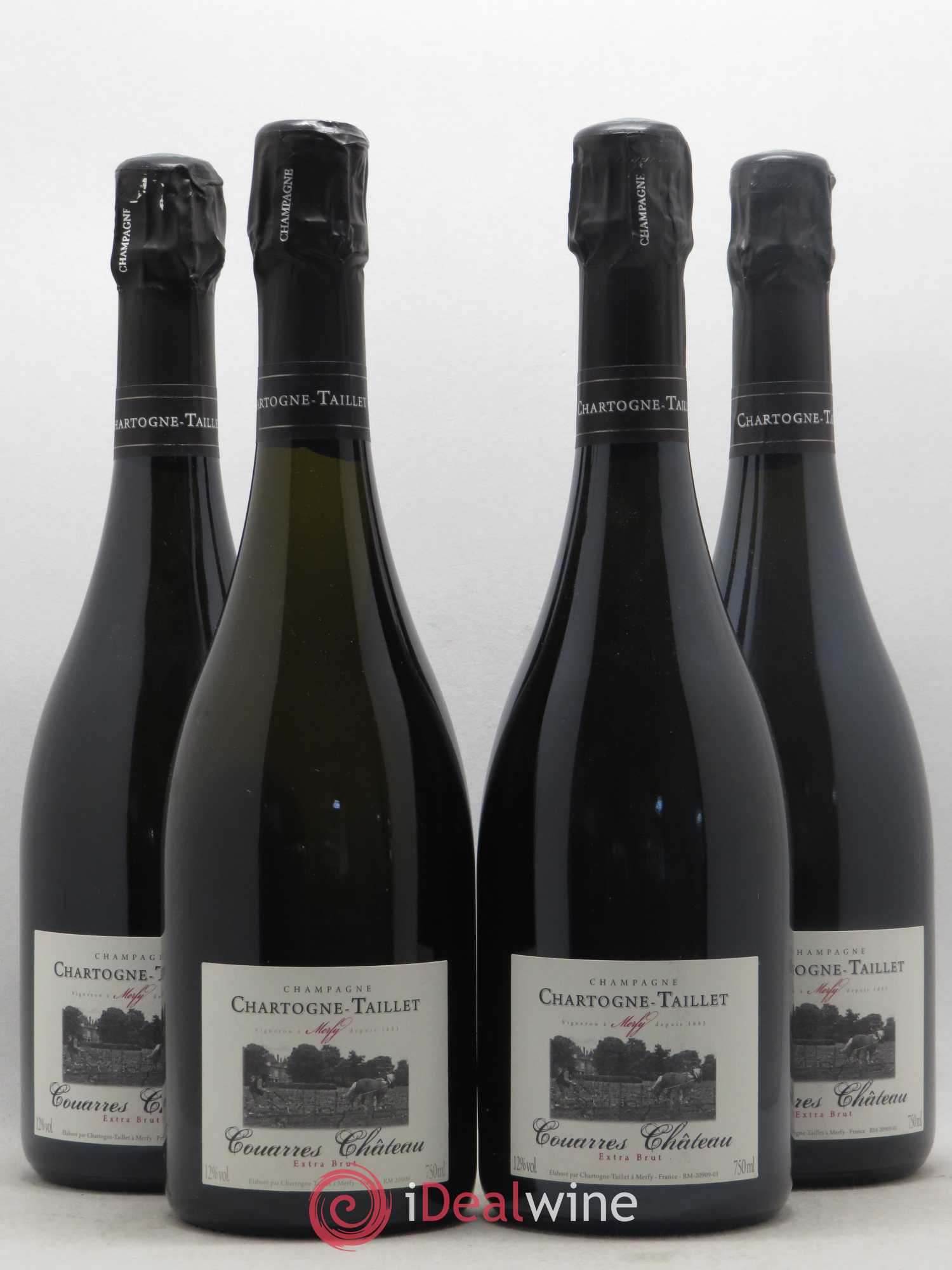 Les Couarres Château Extra-Brut Chartogne-Taillet - Lot de 4 bouteilles - 0