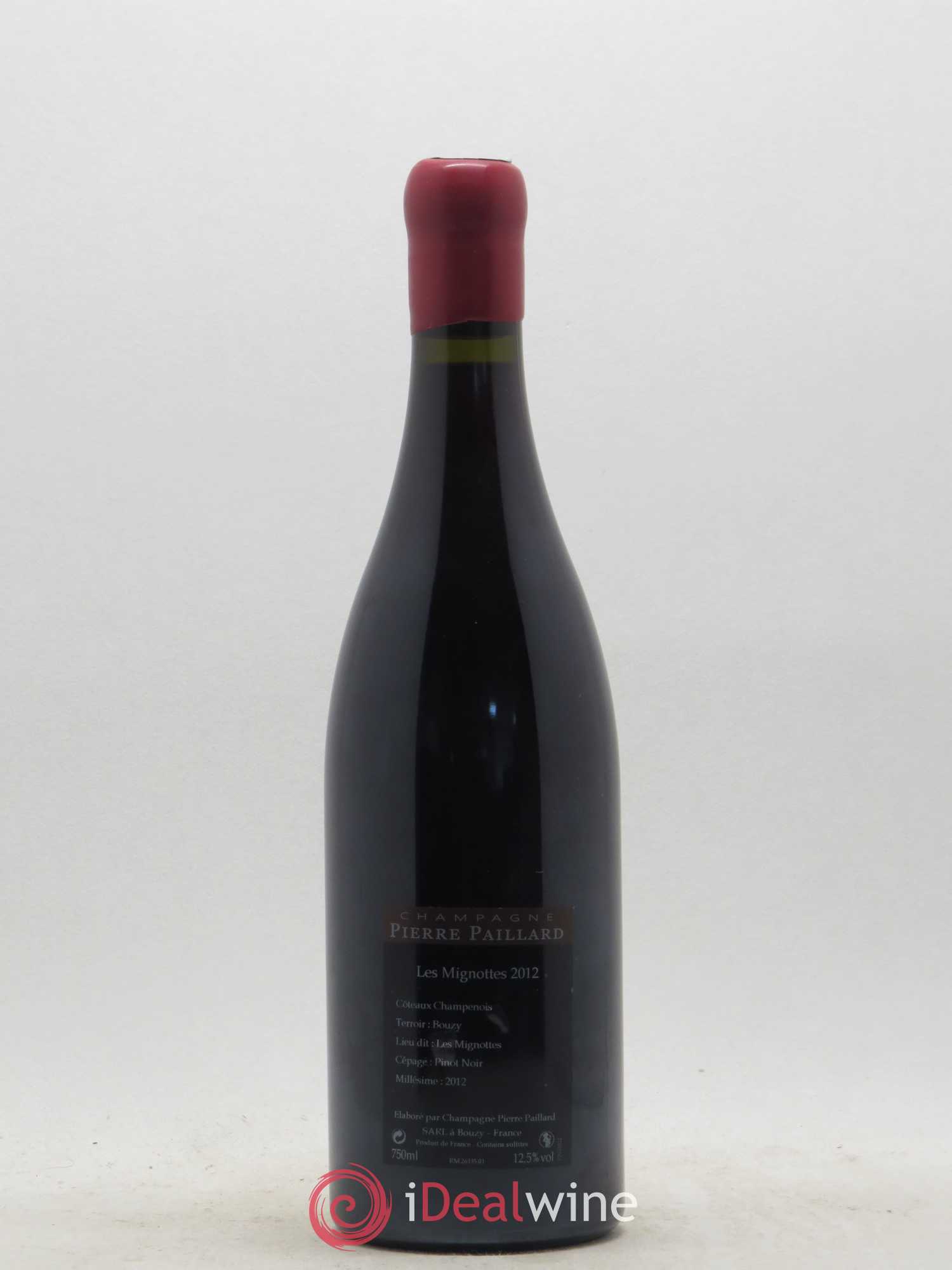 Coteaux Champenois Bouzy - Les Mignottes P. Paillard 2012 - Lot de 1 bouteille - 1