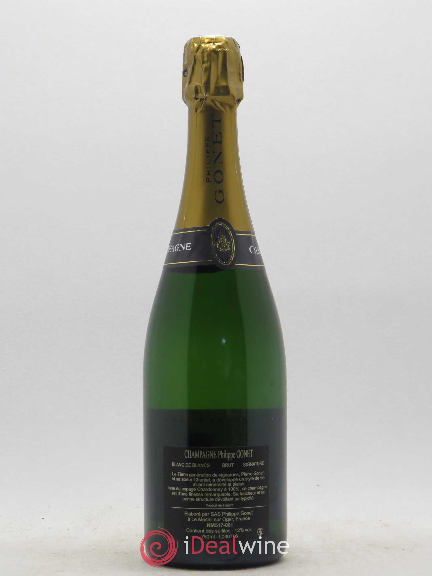 Champagne Brut Signature Blanc de Blancs Philippe Gonet - Posten von 1 Flasche - 1