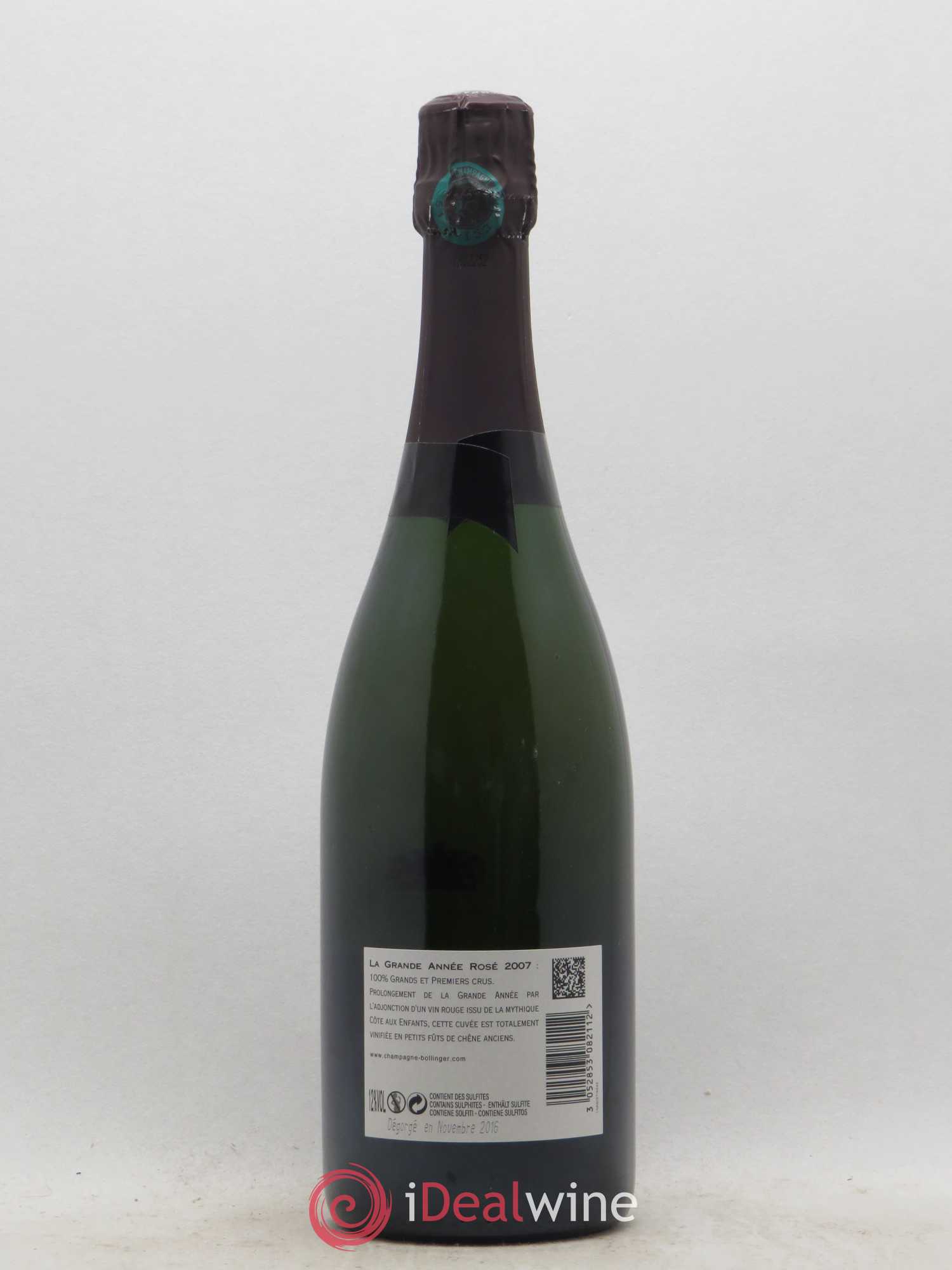 Grande Année Brut Bollinger 2007 - Lot de 1 bouteille - 1