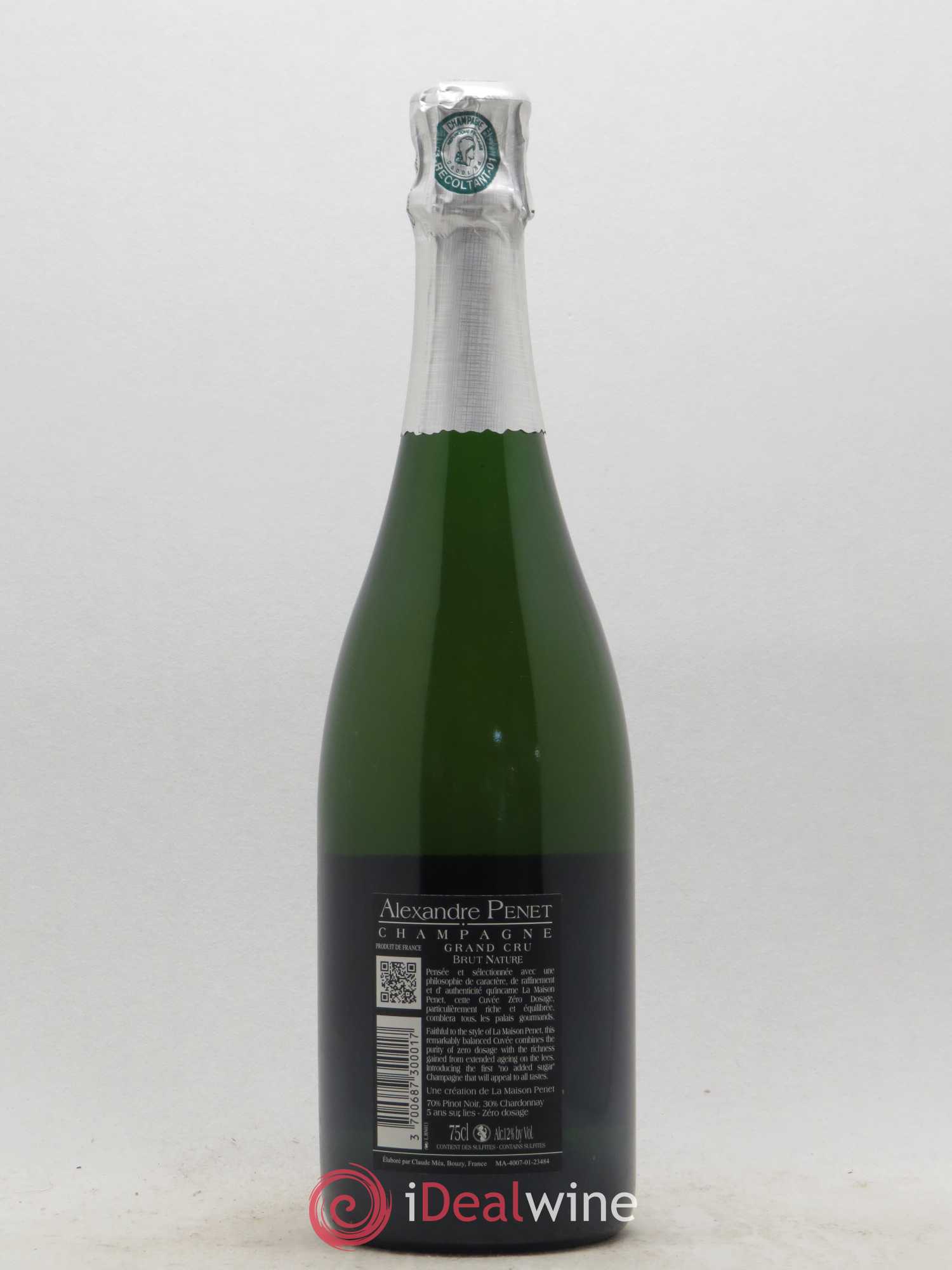 Champagne Grand Cru Brut Nature Alexandre Penet - Posten von 1 Flasche - 1