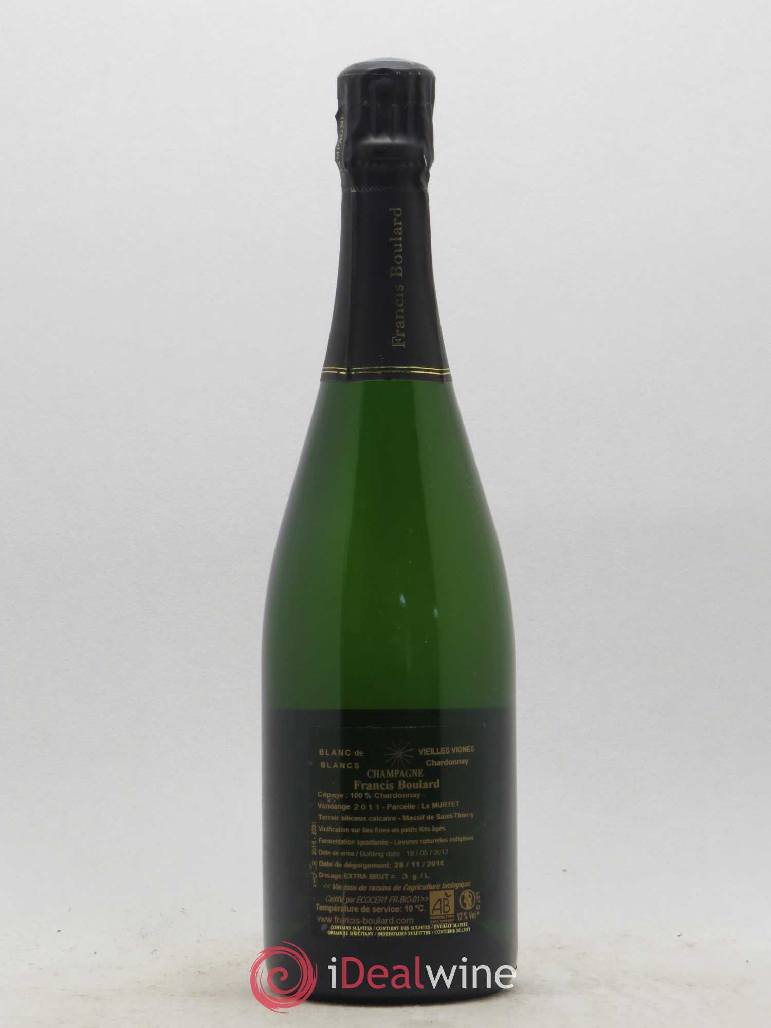 Blanc de Blancs Vieilles Vignes Extra-Brut Francis Boulard - Lot de 1 bouteille - 1