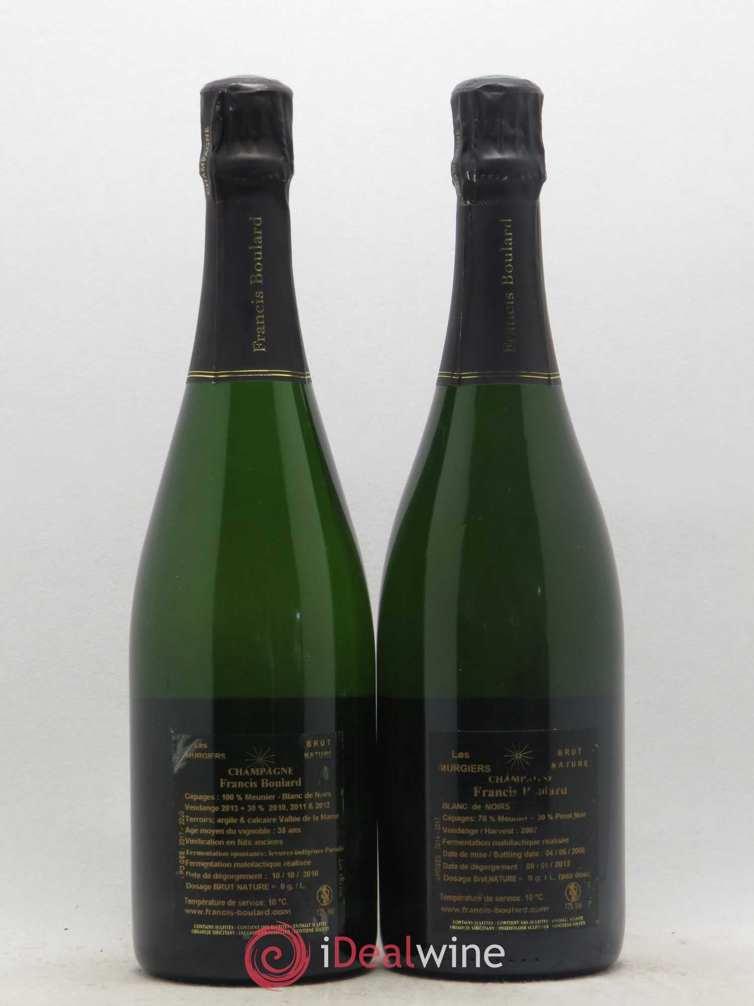Les Murgiers Brut Nature Francis Boulard - Lot de 2 bouteilles - 1