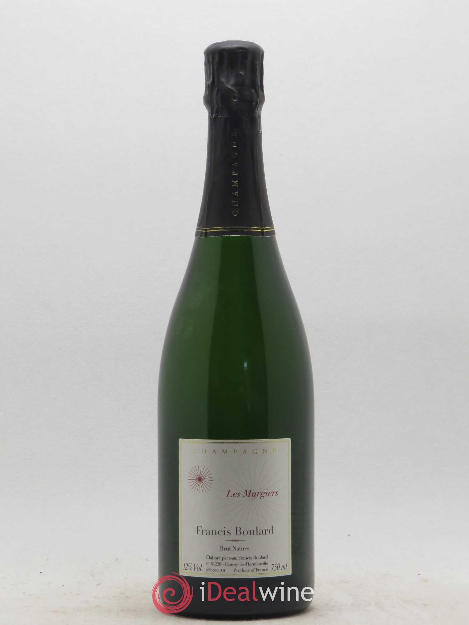 Les Murgiers Brut Nature Francis Boulard - Lot de 1 bouteille - 0