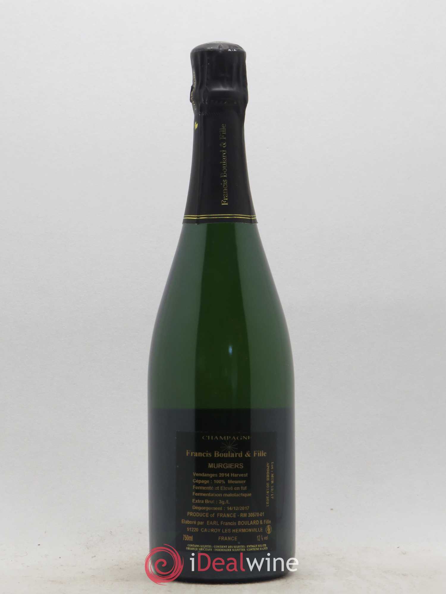 Les Murgiers Brut Nature Francis Boulard - Lot de 1 bouteille - 1