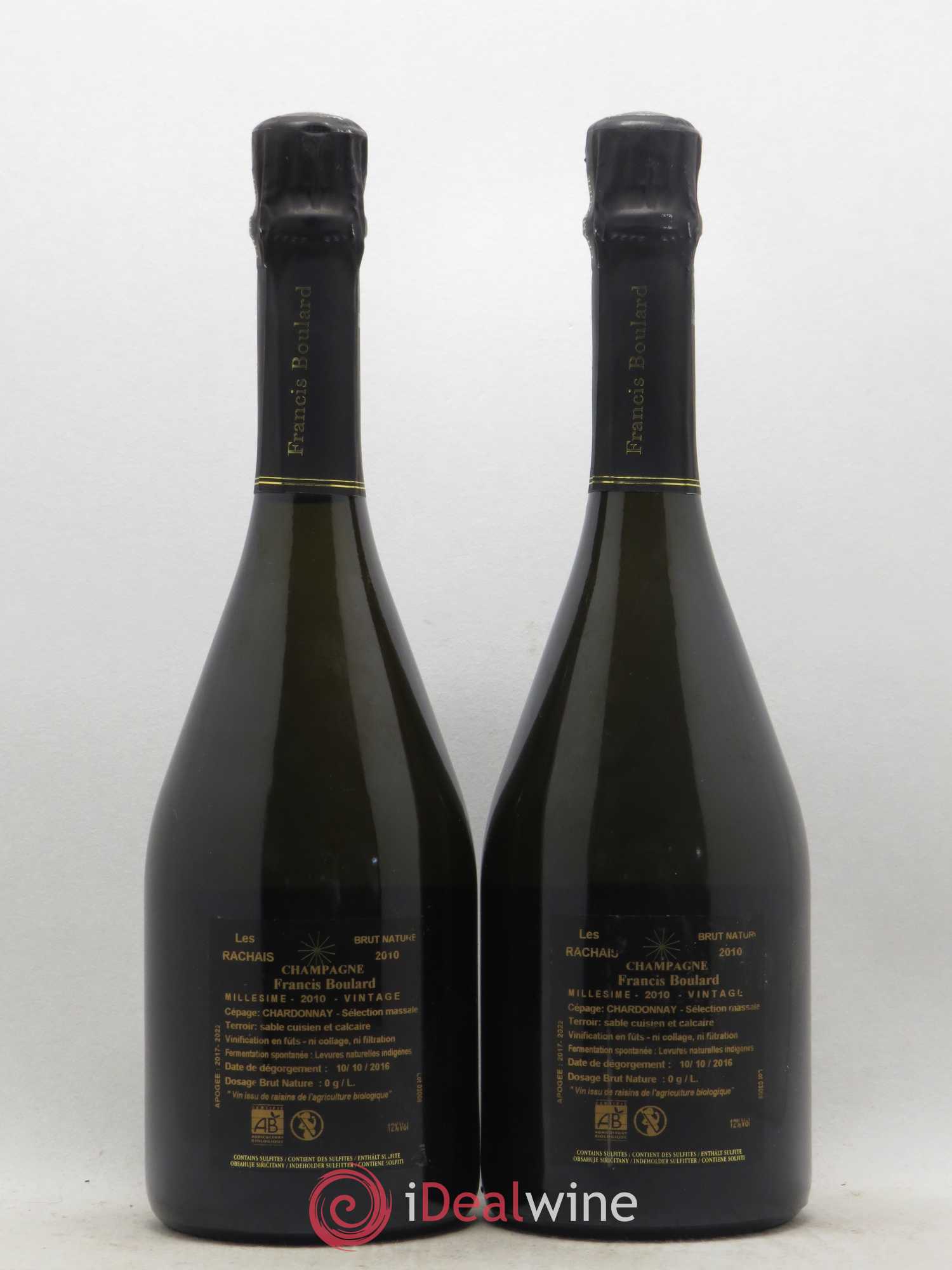 Les Rachais Francis Boulard 2010 - Lot de 2 bouteilles - 1