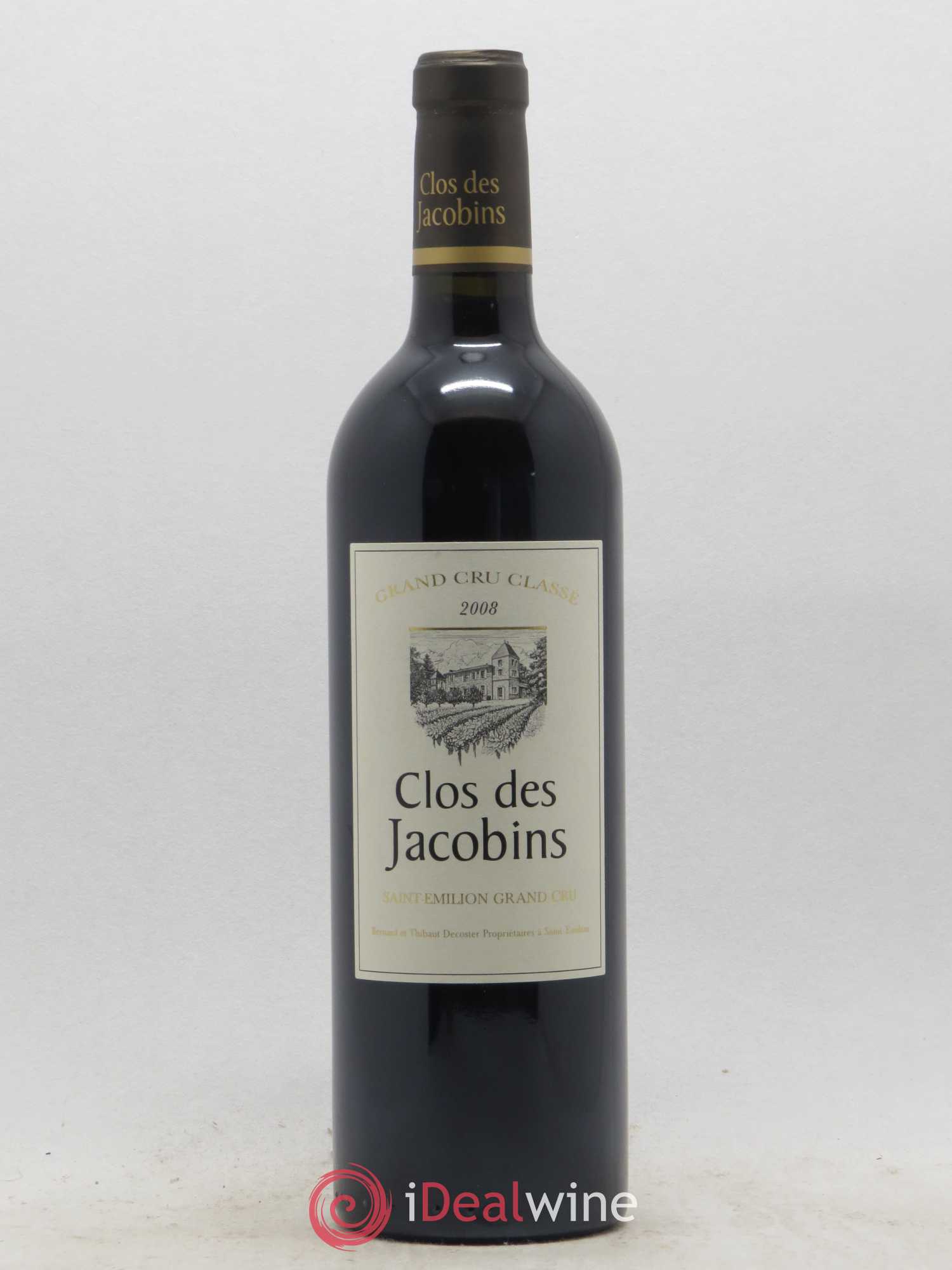 Château Clos des Jacobins Grand Cru Classé 2008 - Lot de 1 bouteille - 0