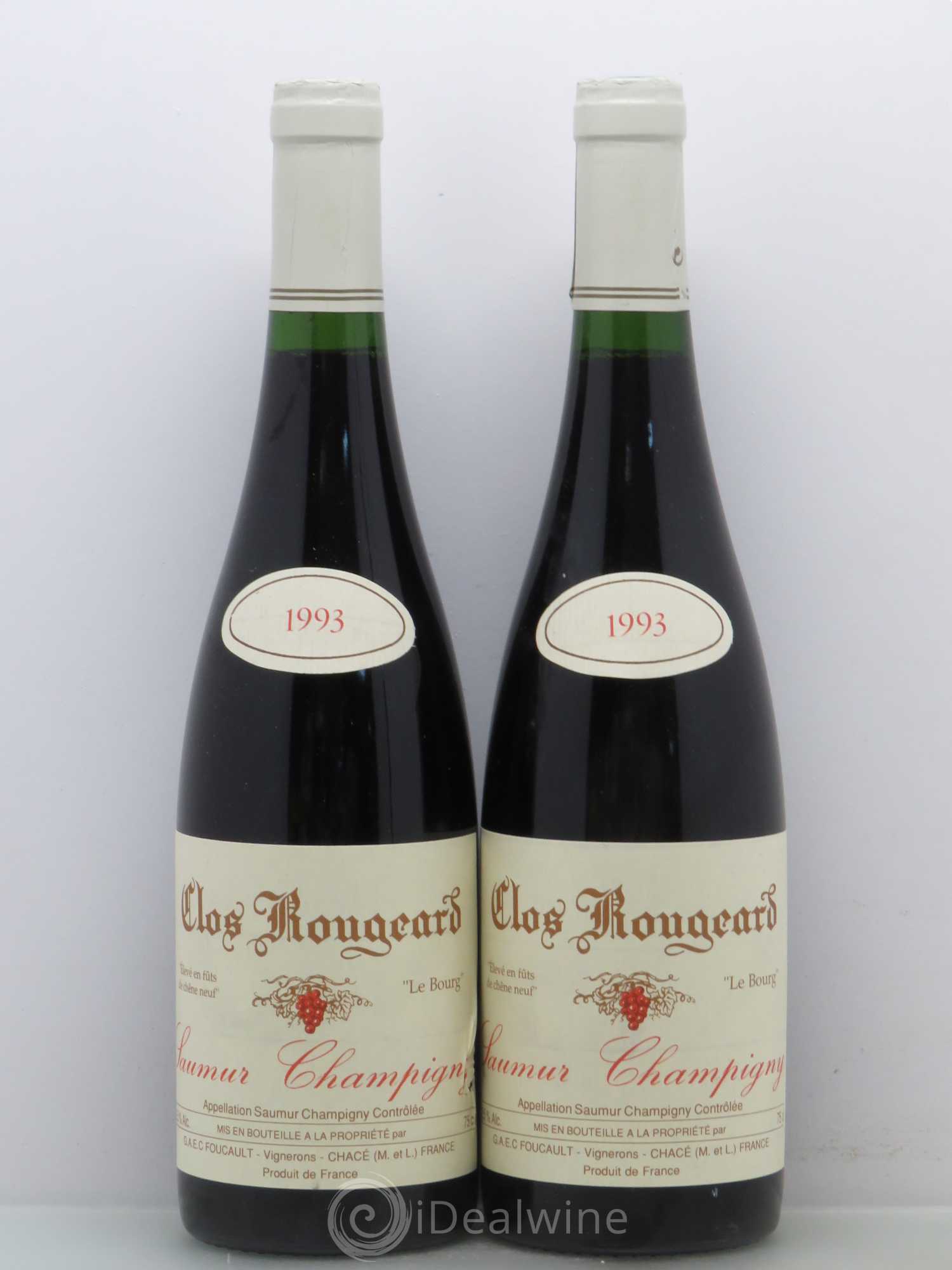 Saumur-Champigny Le Bourg Clos Rougeard 1993 - Lotto di 2 bottiglie - 0