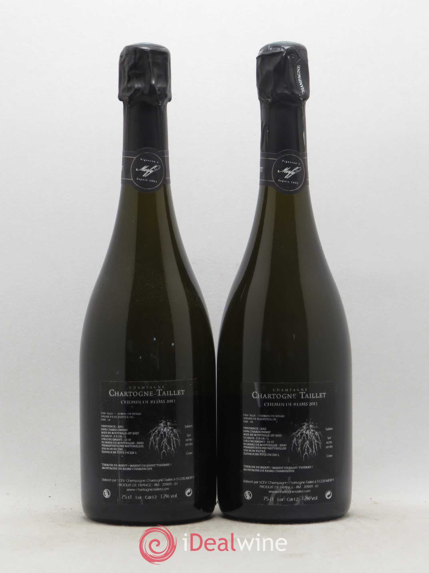 Chemins de Reims Chartogne-Taillet - Lot de 5 bouteilles - 4
