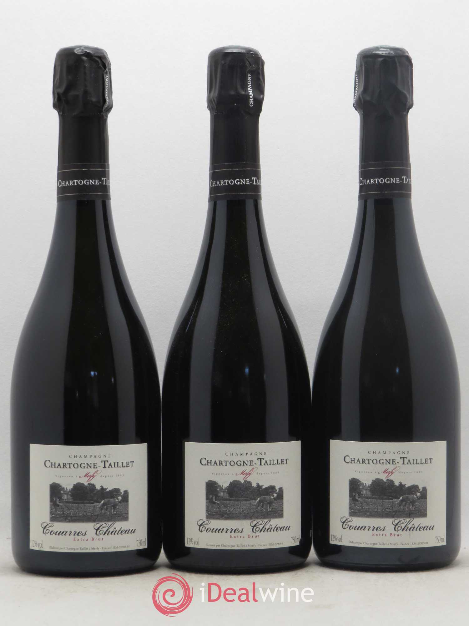 Les Couarres Château Extra-Brut Chartogne-Taillet - Lot de 3 bouteilles - 0