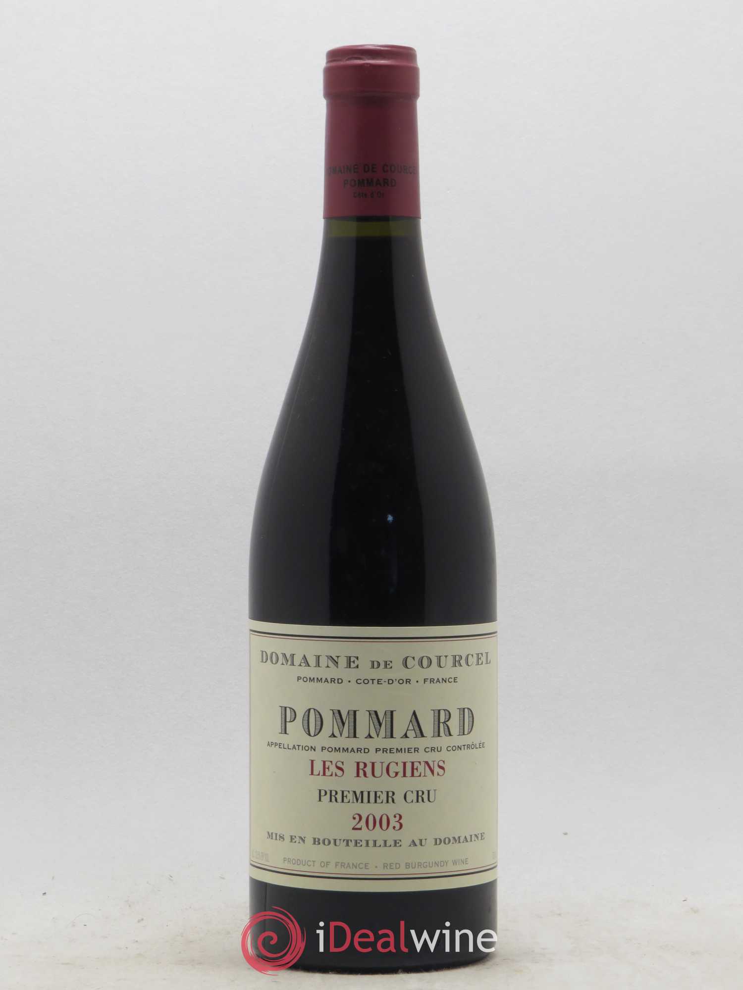 Pommard 1er Cru Les Rugiens de Courcel (Domaine) 2003 - Lot de 1 bouteille - 0
