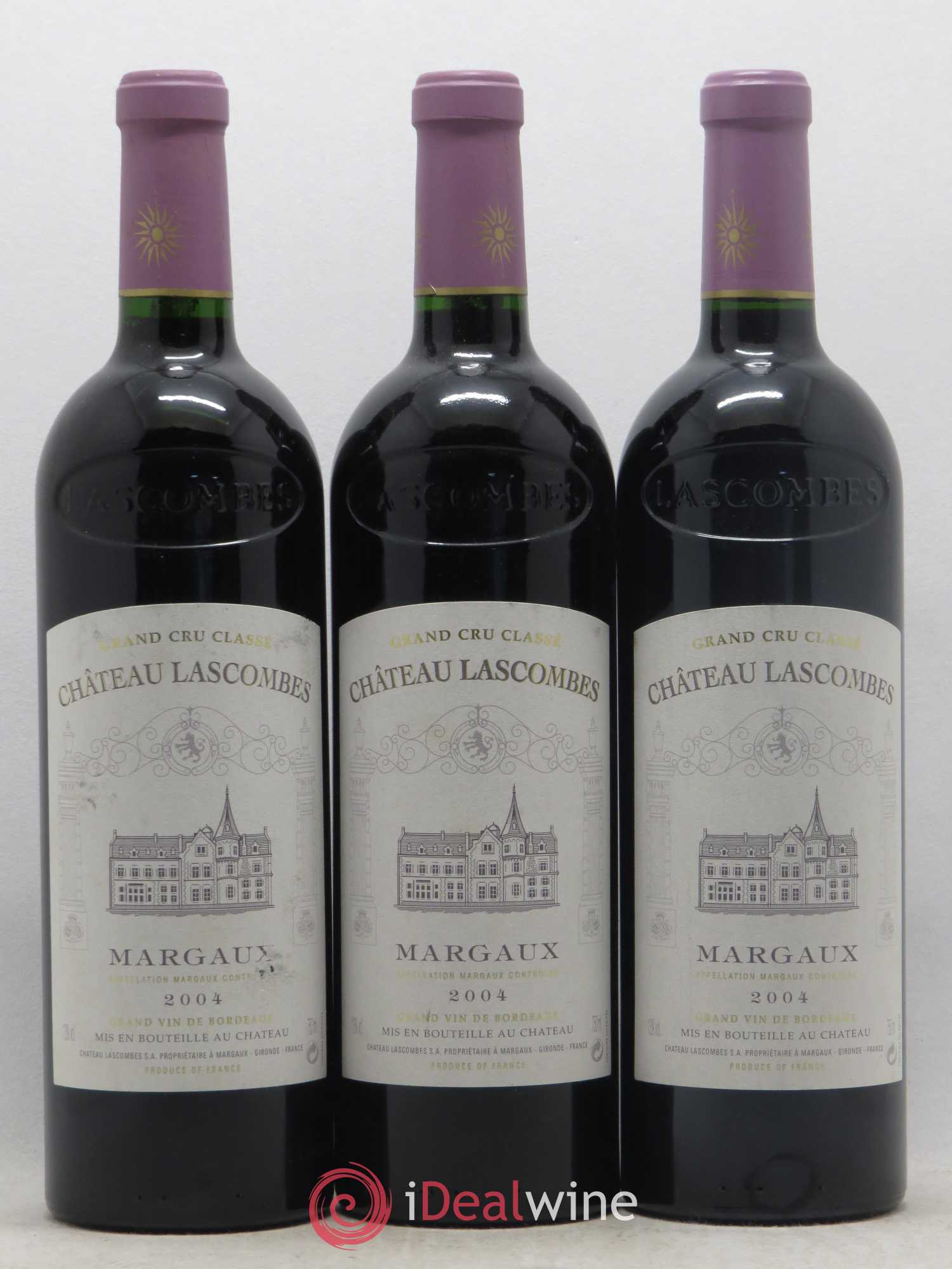 Château Lascombes 2ème Grand Cru Classé 2004 - Lot de 3 bouteilles - 0