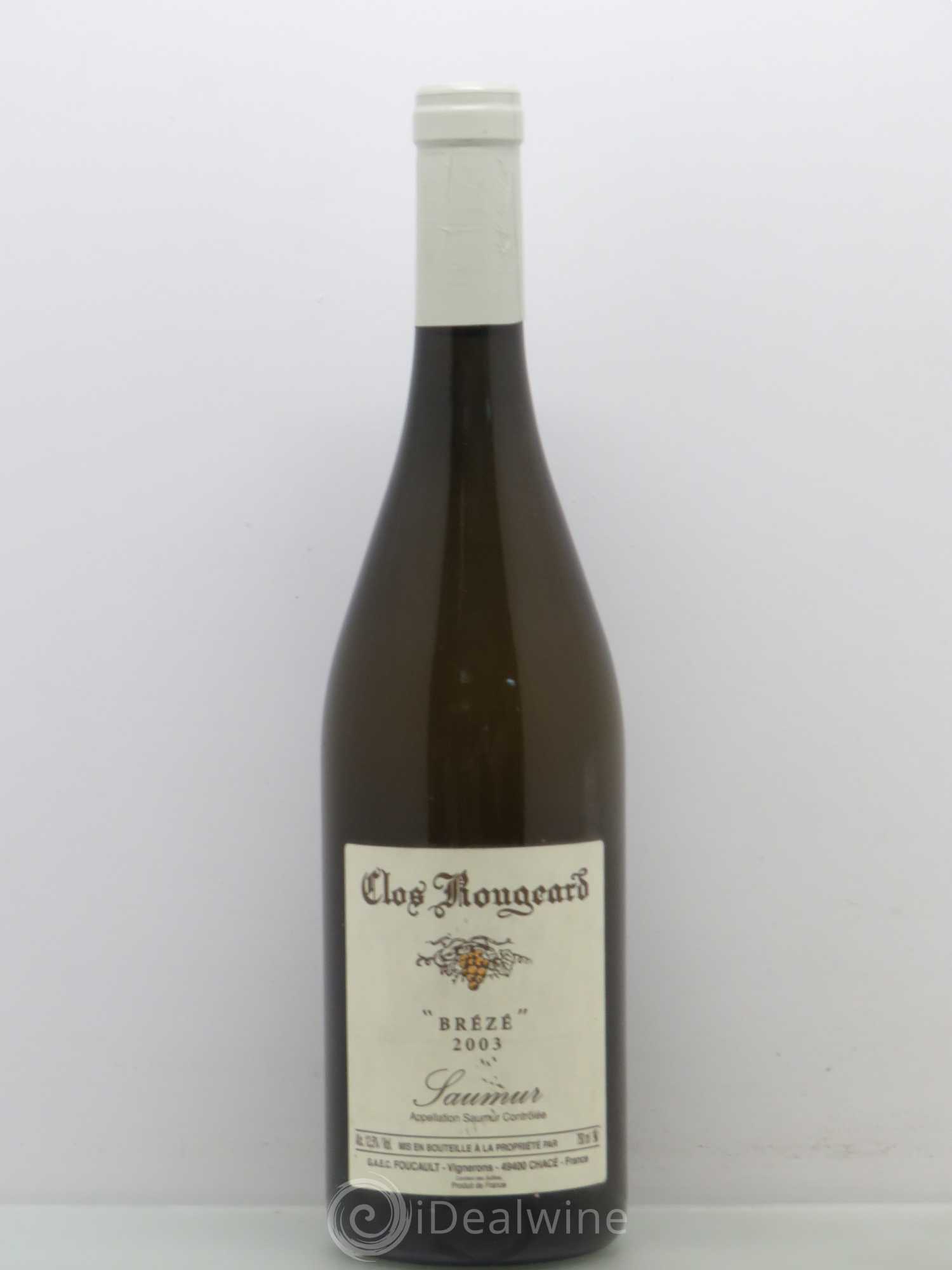 Saumur Brézé Clos Rougeard 2003 - Posten von 1 Flasche - 0