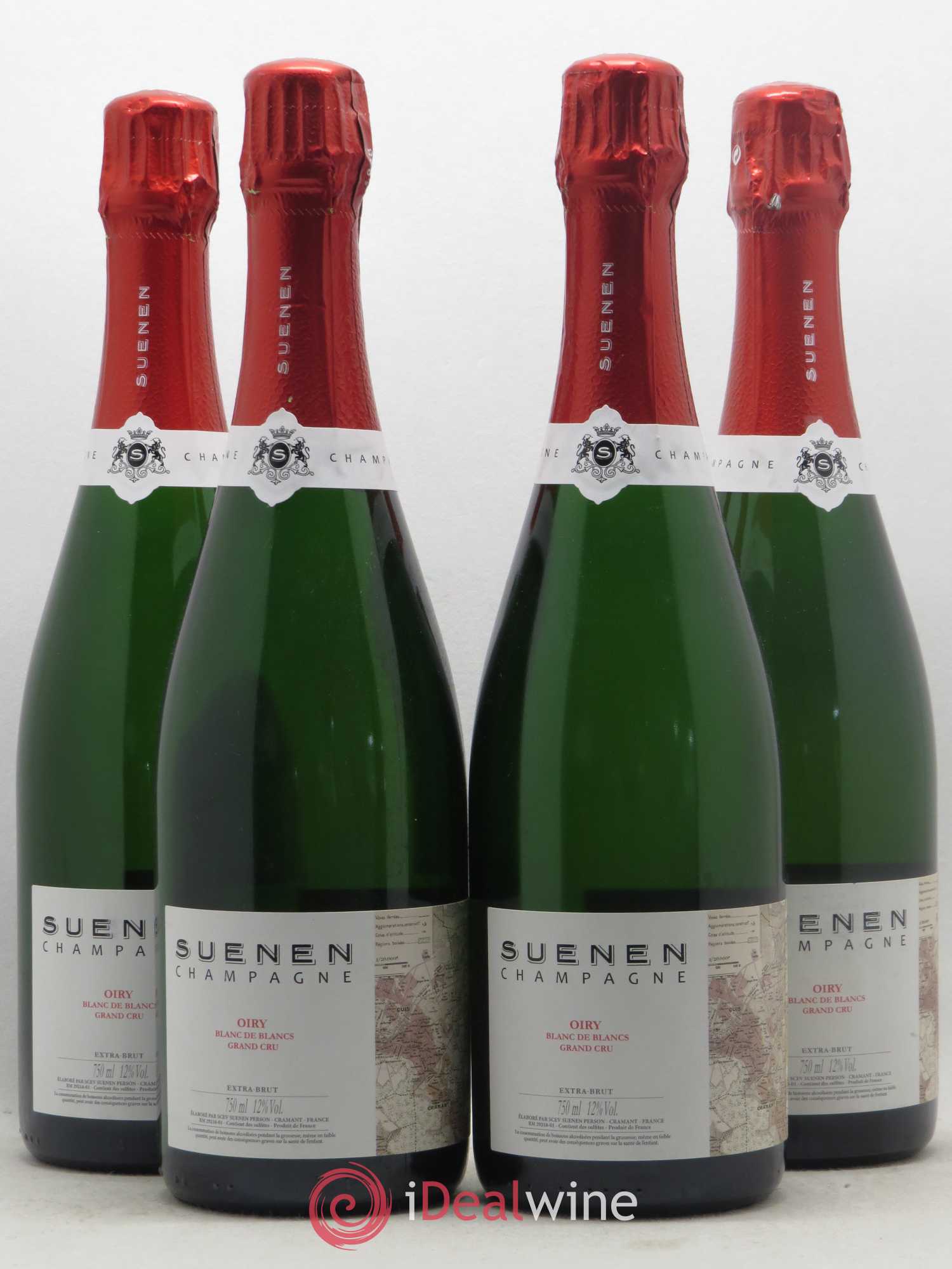 Champagne Oiry Blanc de blancs Grand Cru Suenen - Posten von 4 Flaschen - 0