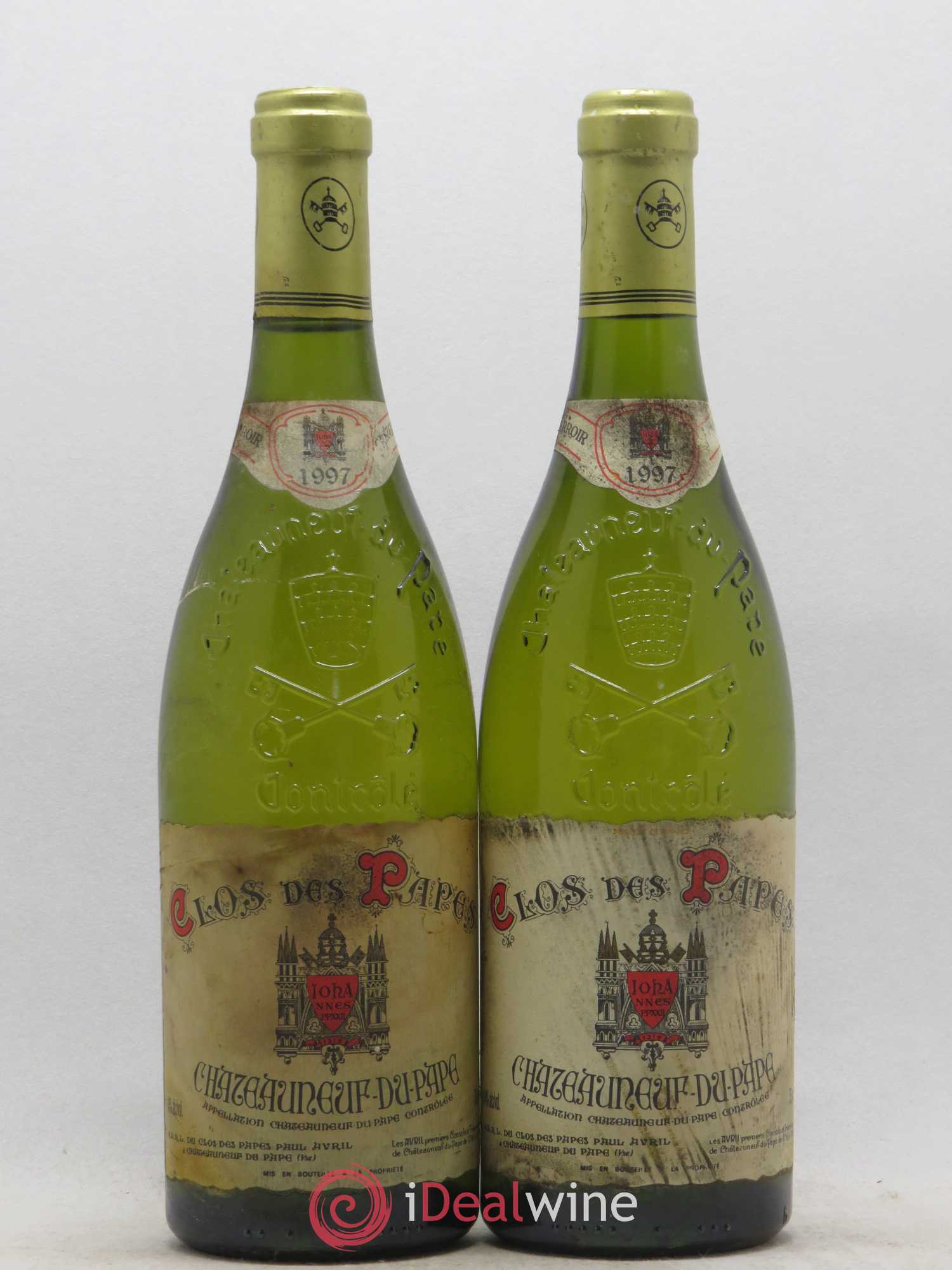 Châteauneuf-du-Pape Clos des Papes - Paul Avril 1997 - Lot de 2 bouteilles - 0