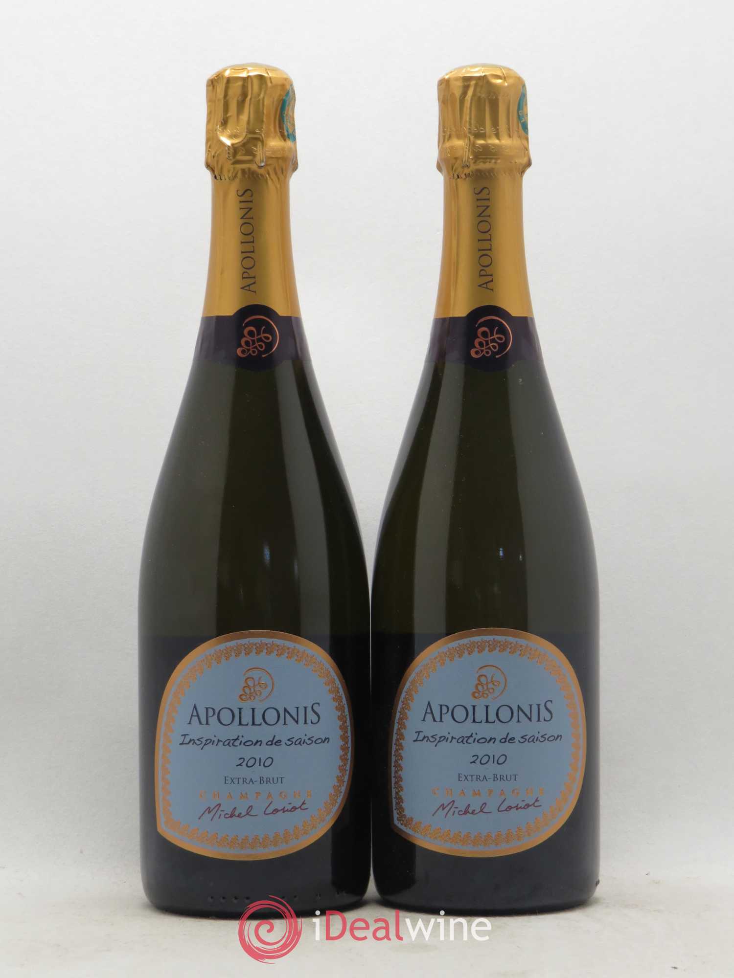 Champagne Inspiration de saison Extra Brut Apollonis Michel Loriot 2010 - Posten von 2 Flaschen - 0