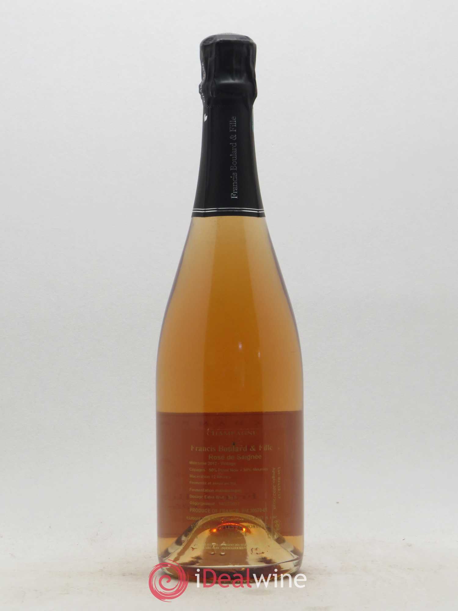 Extra-Brut Francis Boulard Rosé de saignée 2012 - Lot de 1 bouteille - 1
