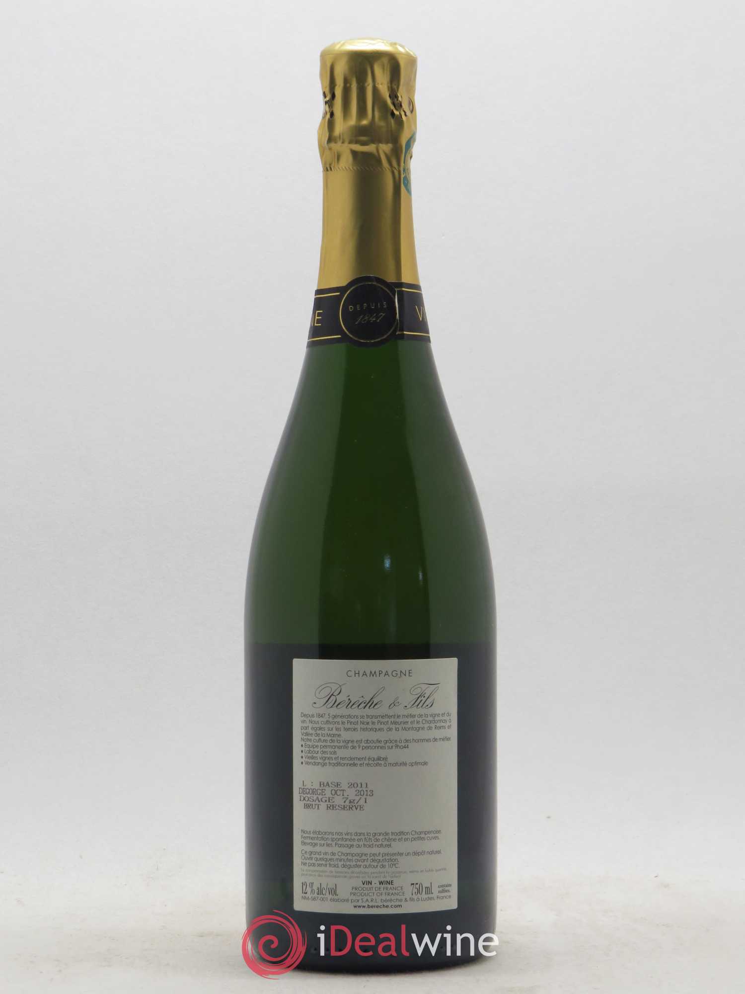 Brut Réserve Bérêche et Fils - Lot de 1 bouteille - 1