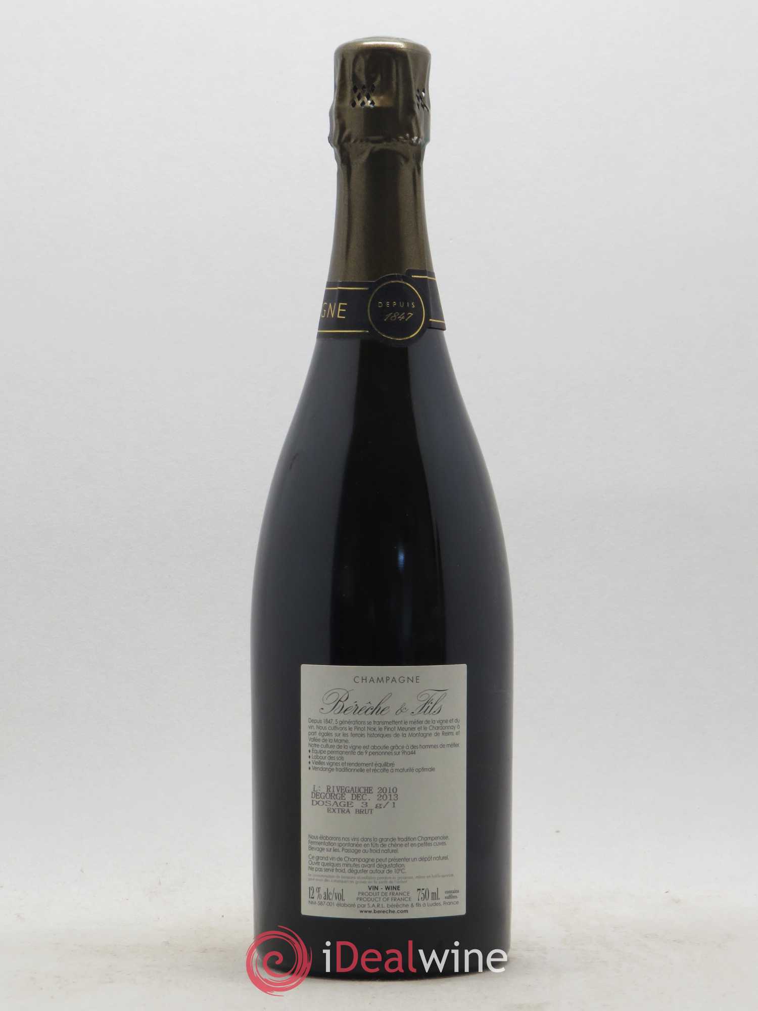 Rive Gauche Extra-Brut Bérêche et Fils - Lot de 1 bouteille - 1