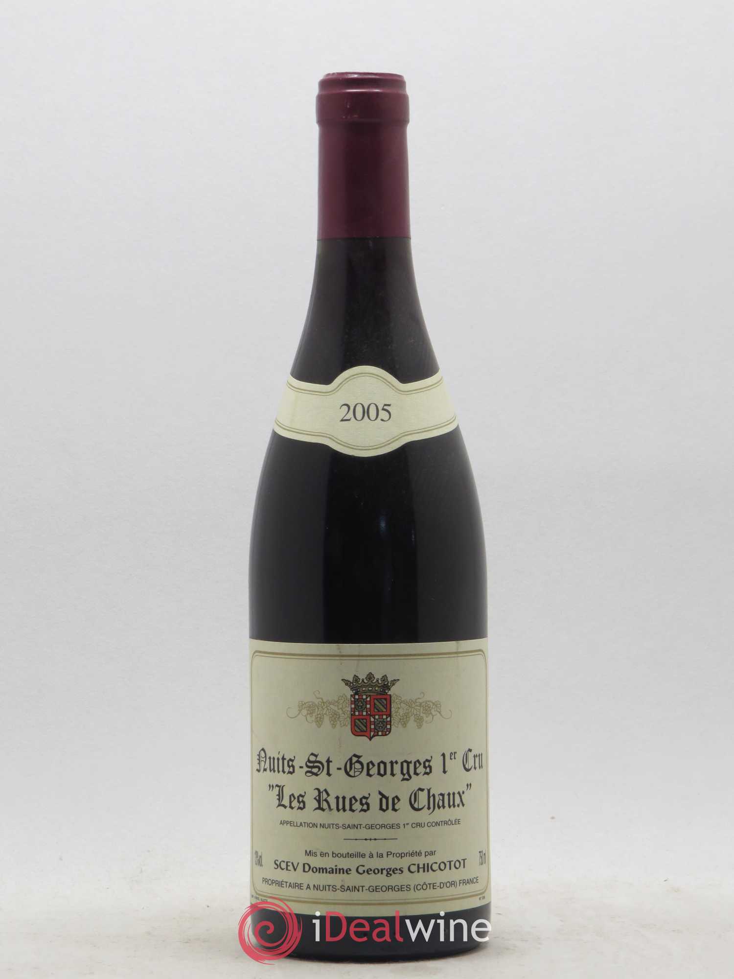 Nuits-Saint-Georges 1er Cru Les rues de Chaux Georges Chicotot 2005 - Posten von 1 Flasche - 0