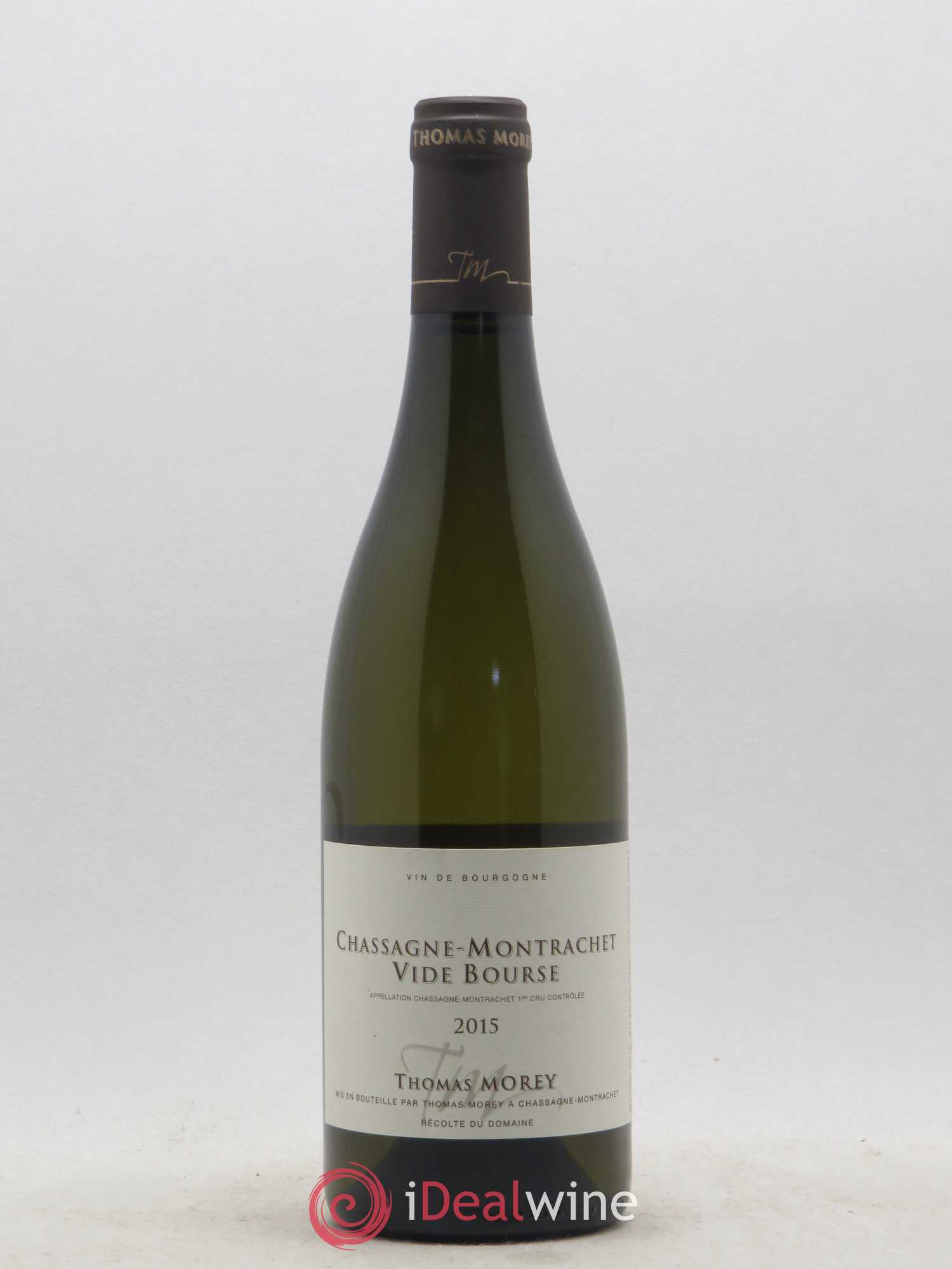 Chassagne-Montrachet 1er Cru Vide Bourse Thomas Morey 2015 - Posten von 1 Flasche - 0
