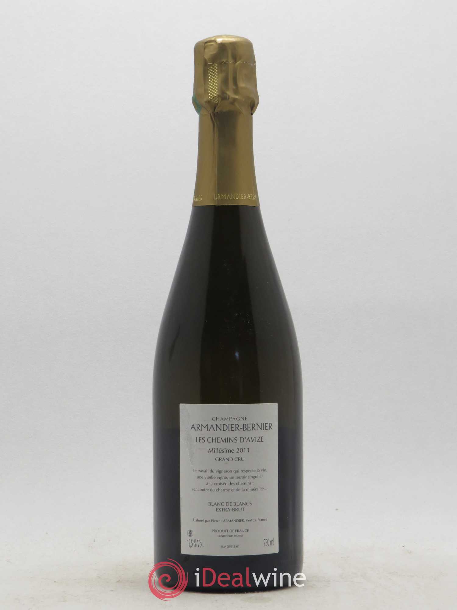 Les Chemins d'Avize Grand Cru Extra-Brut Larmandier-Bernier 2011 - Lot de 1 bouteille - 1