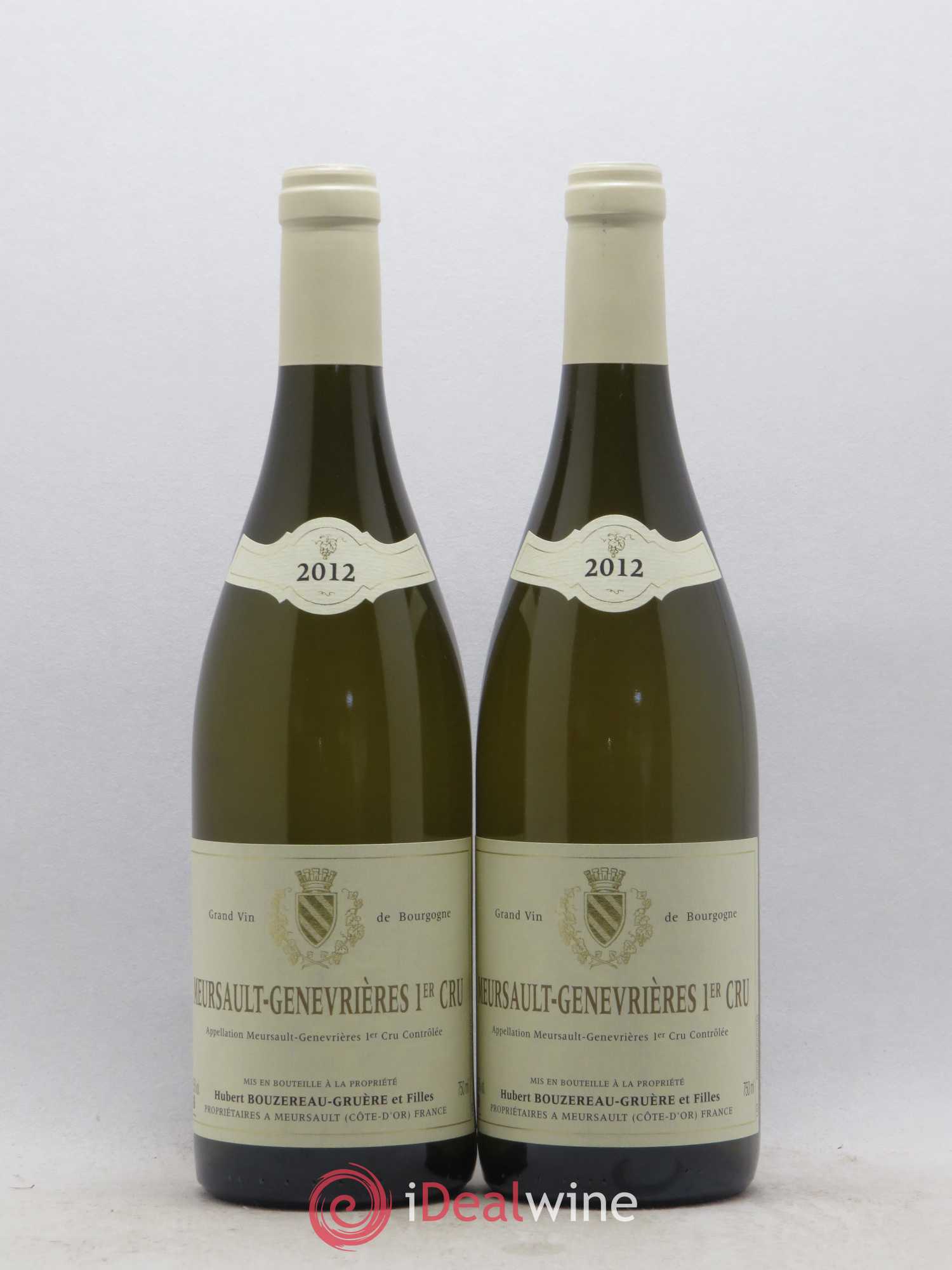 Meursault 1er Cru Genevrières Bouzereau-Gruère 2012 - Posten von 2 Flaschen - 0