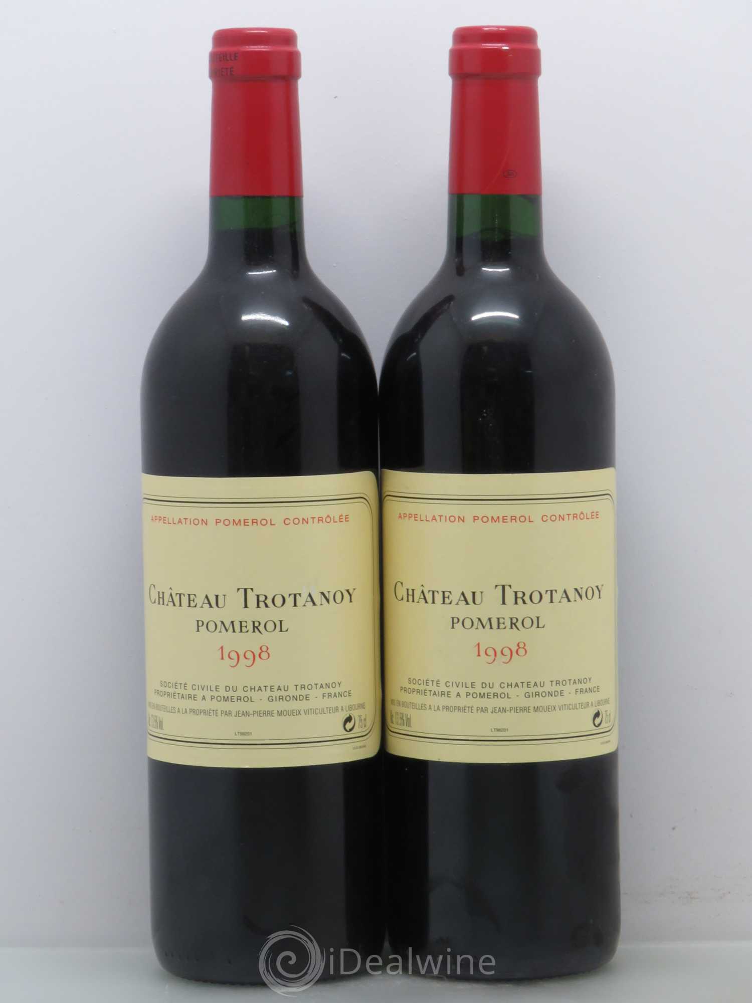 Château Trotanoy 1998 - Lot de 2 bouteilles - 0