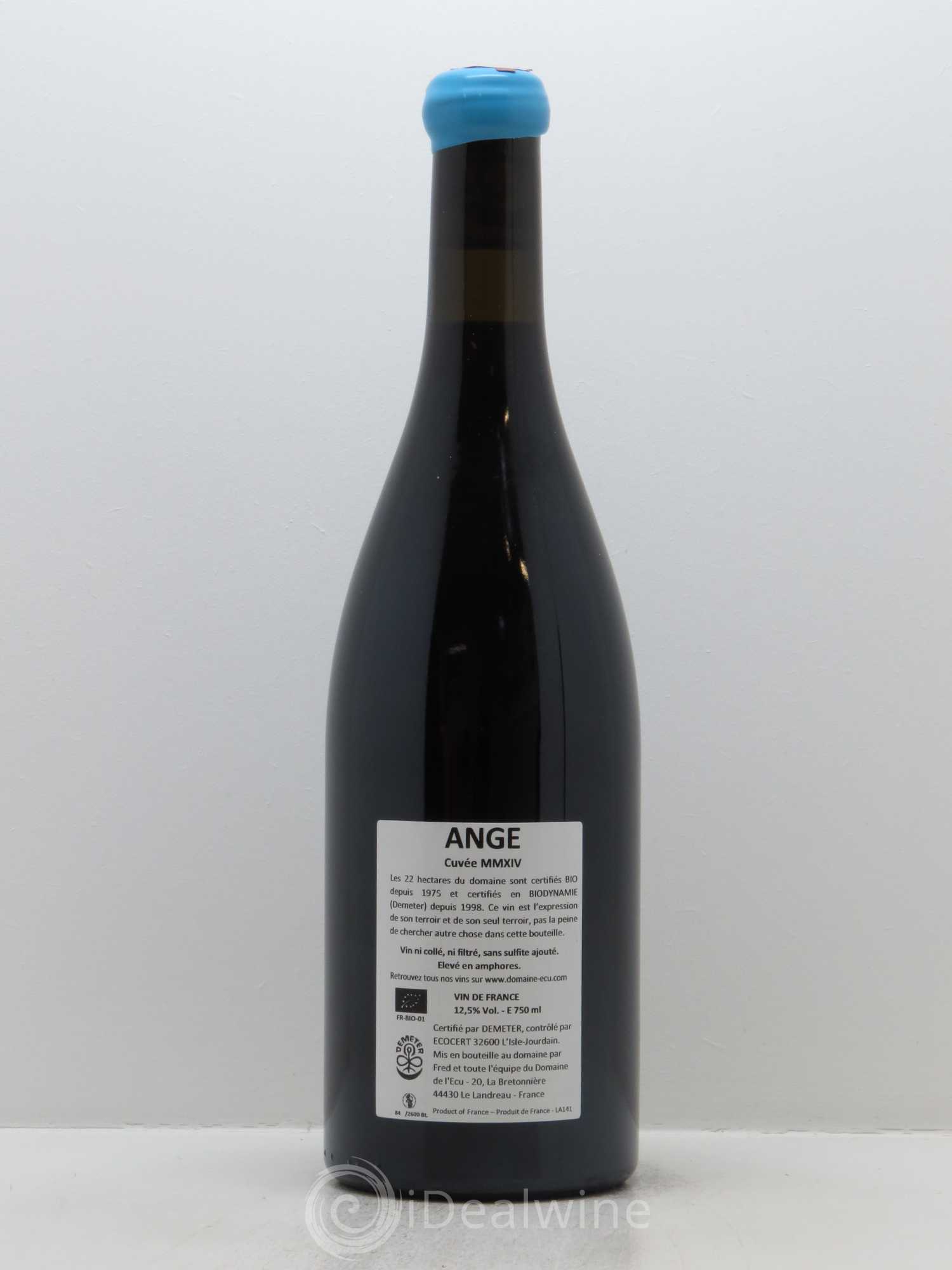 Vin de France Ange Domaine de L'Ecu 2014 - Lot de 1 bouteille - 1