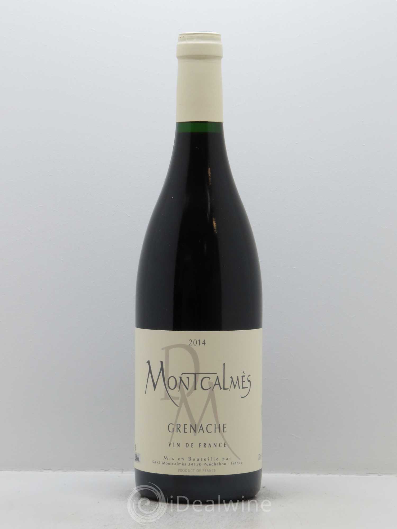 Vin de France Domaine de Montcalmès Grenache Frédéric Pourtalié 2014 - Lot de 1 bouteille - 0