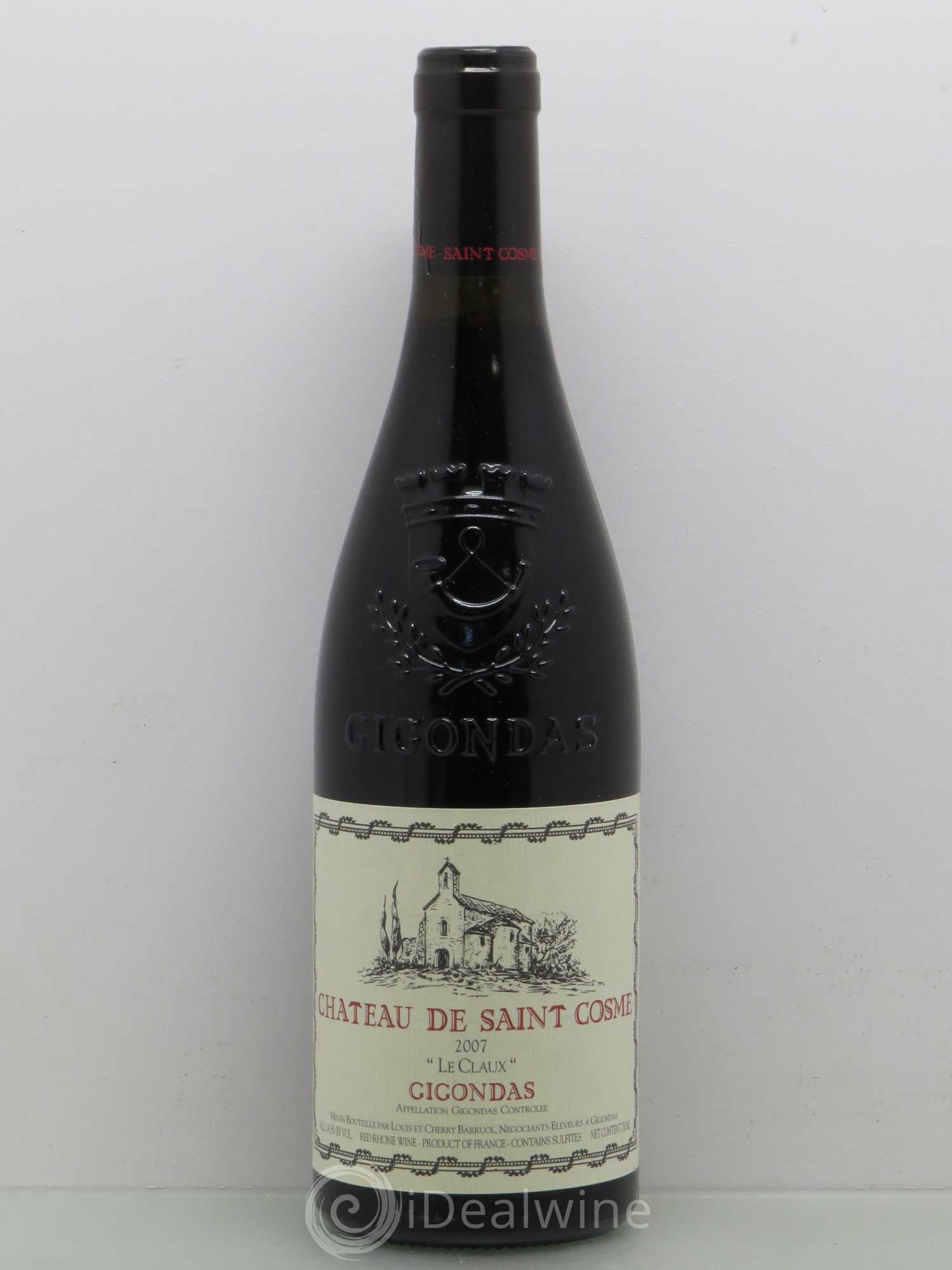 Gigondas Le Claux Saint Cosme 2007 - Lot de 1 bouteille - 0