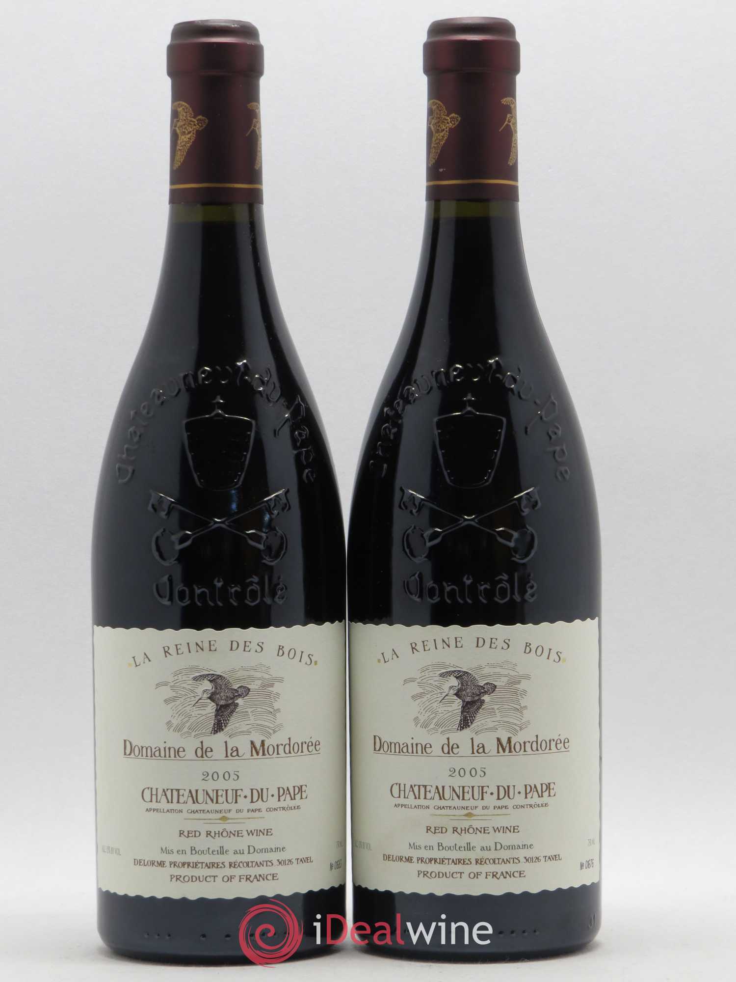 Châteauneuf-du-Pape Cuvée de la Reine des Bois La Mordorée (Domaine de) 2005 - Lot de 2 bouteilles - 0