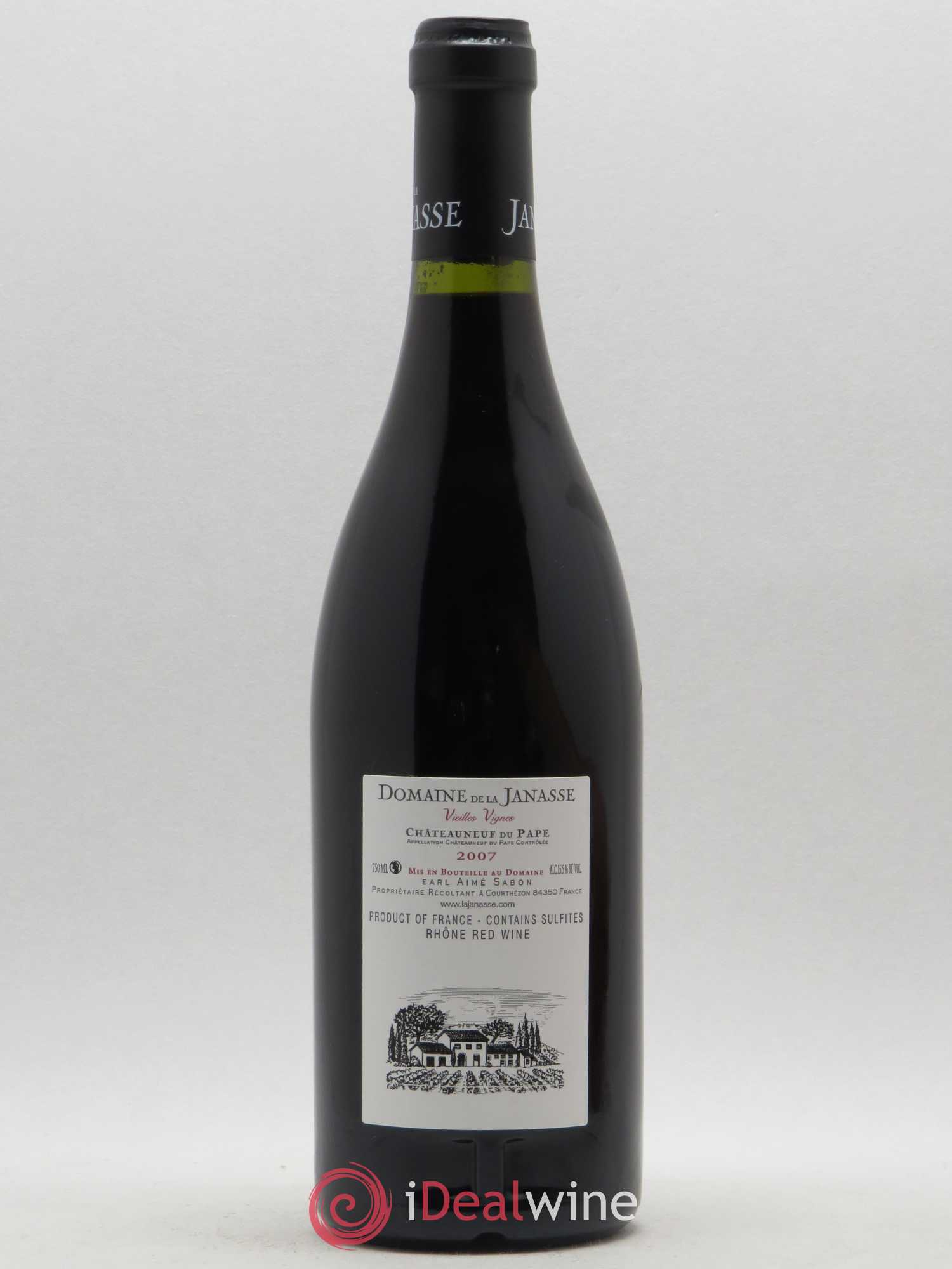 Châteauneuf-du-Pape Cuvée Vieilles Vignes La Janasse (Domaine de) 2007 - Lot de 1 bouteille - 1