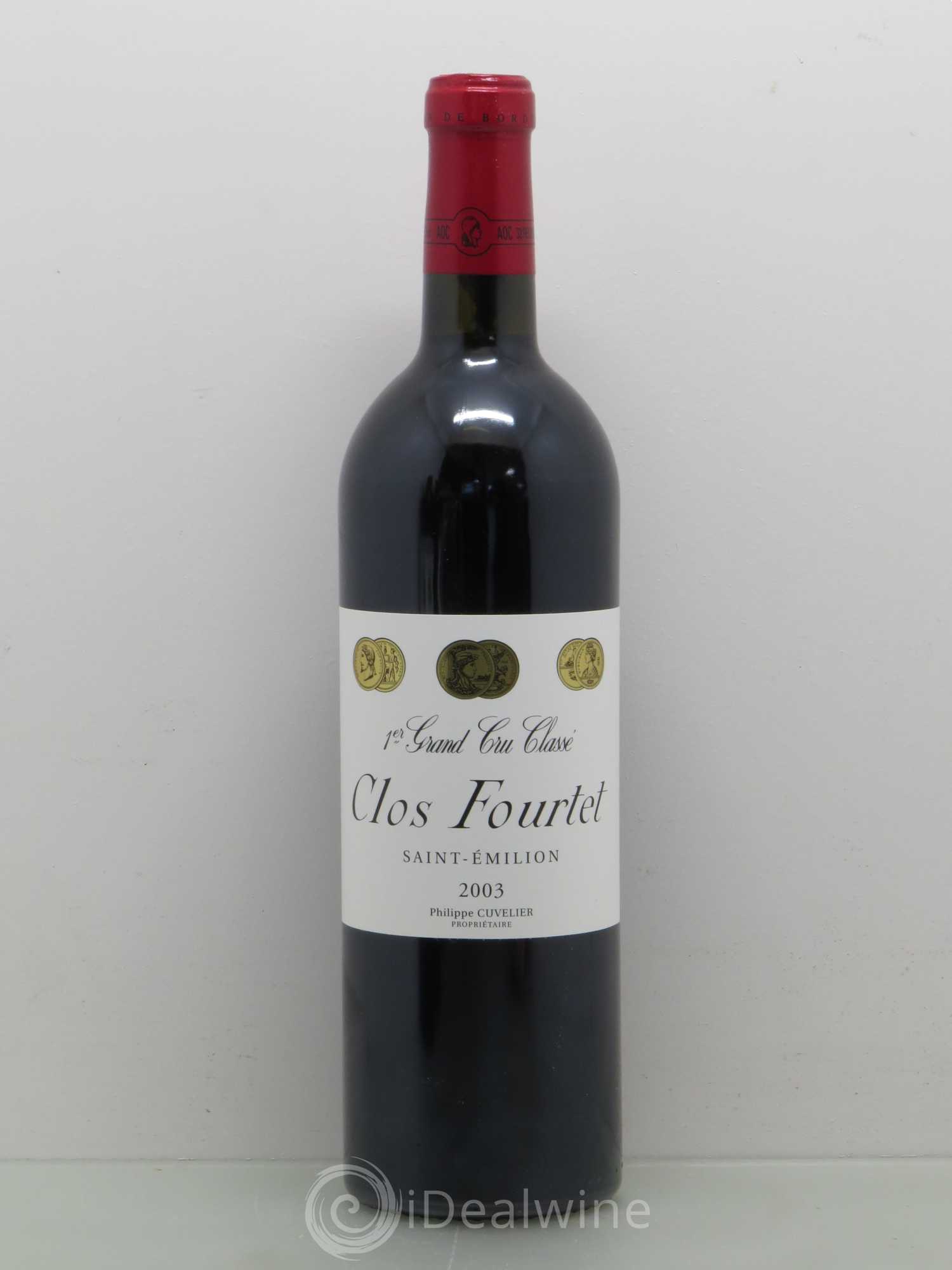 Clos Fourtet 1er Grand Cru Classé B 2003 - Lot de 1 bouteille - 0