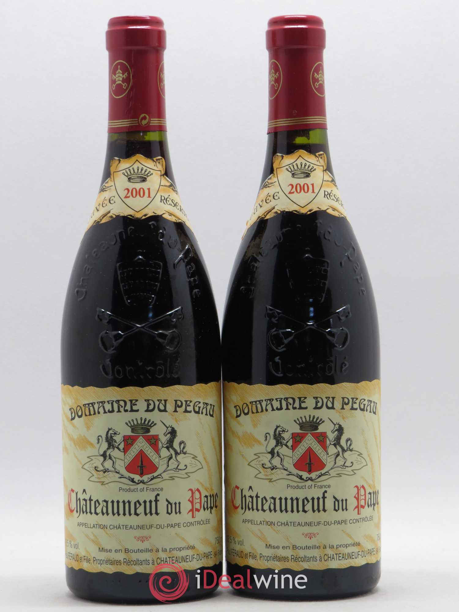 Châteauneuf-du-Pape Domaine du Pégau Cuvée Réservée Paul et Laurence Féraud 2001 - Lot de 2 bouteilles - 0