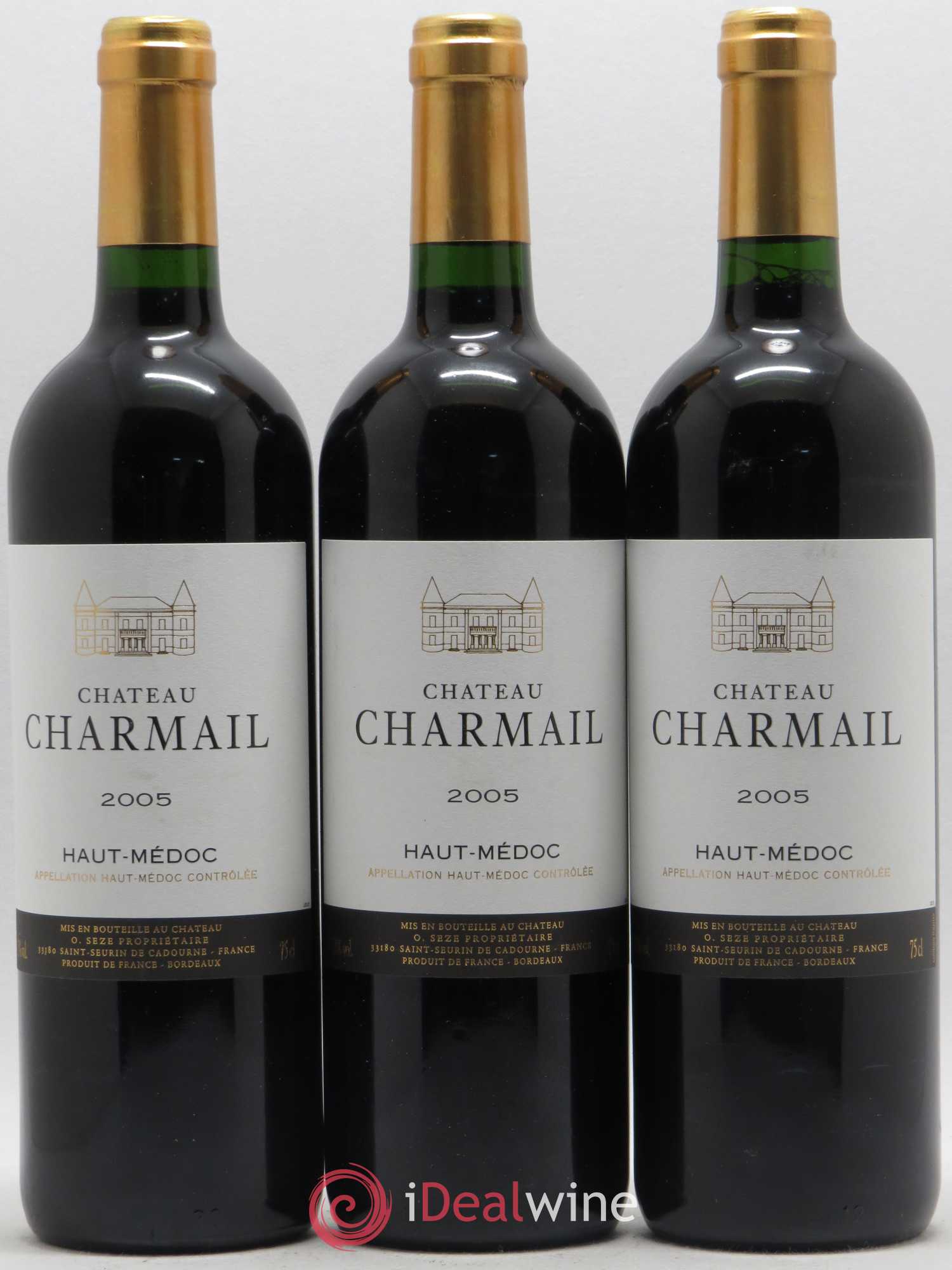 Château Charmail Cru Bourgeois 2005 - Lot de 3 bouteilles - 0