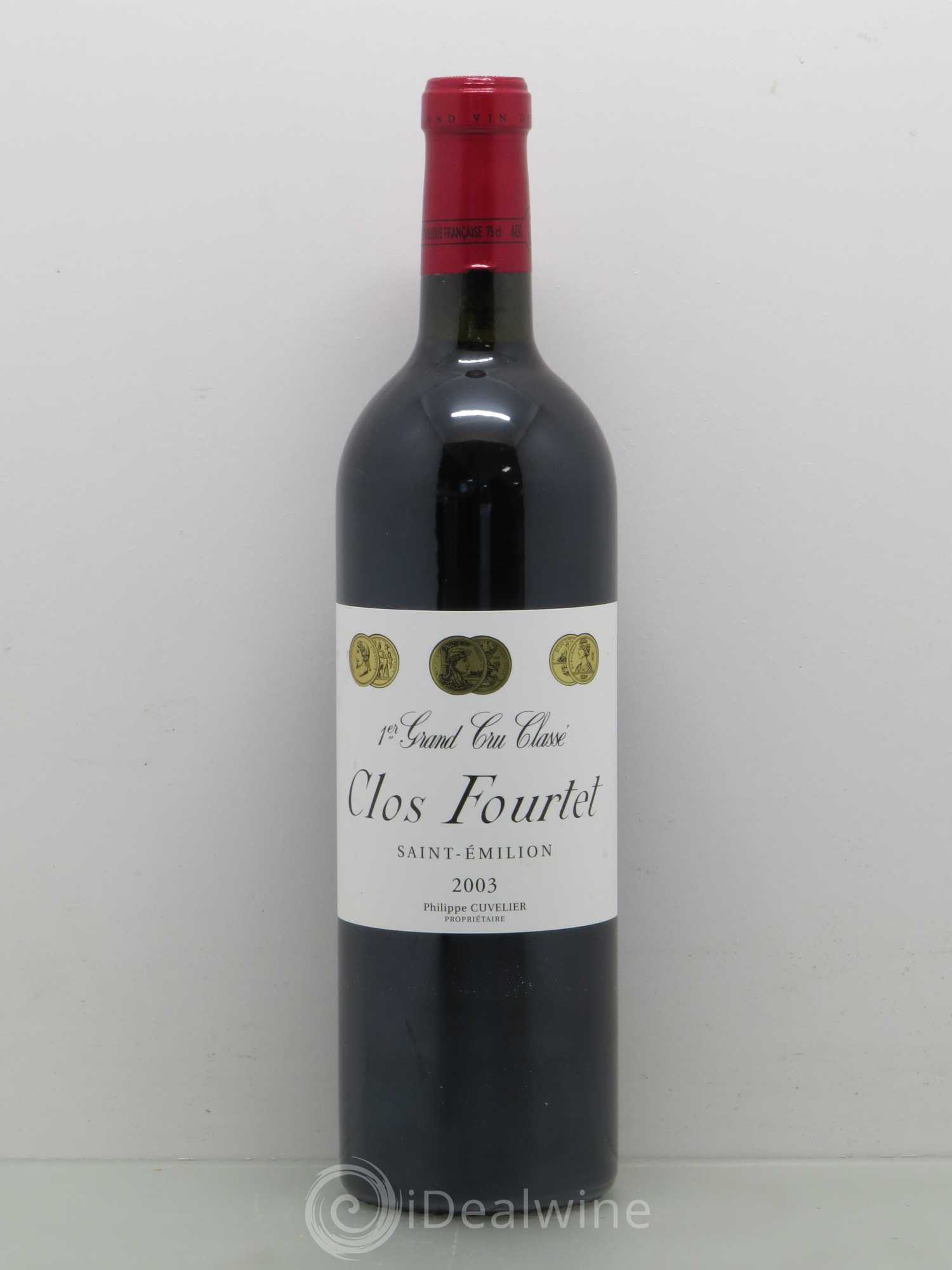 Clos Fourtet 1er Grand Cru Classé B 2003 - Lot de 1 bouteille - 0