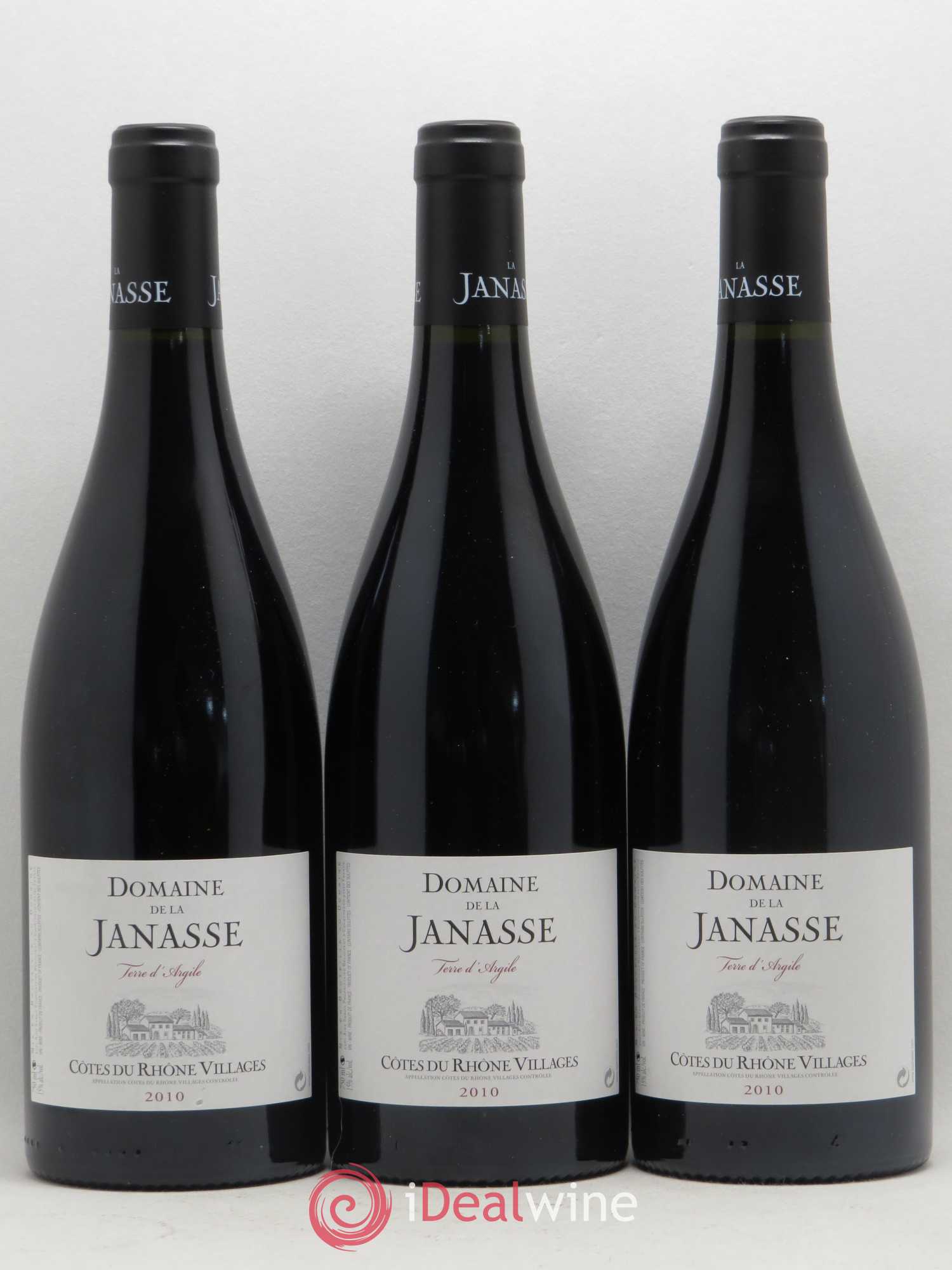 Côtes-du-Rhône-Villages Terre d'Argile La Janasse (Domaine de) 2010 - Lot de 3 bouteilles - 0