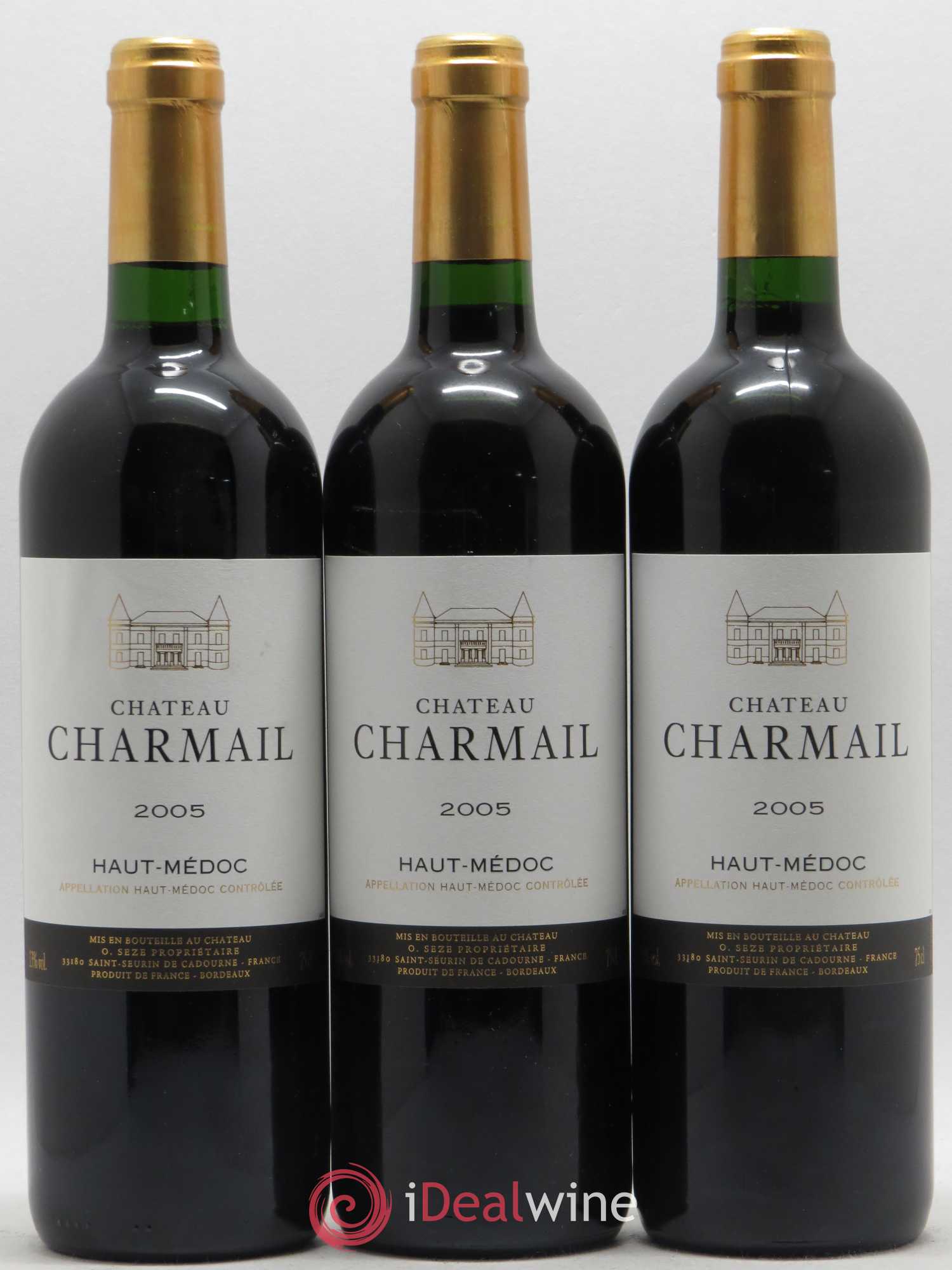 Château Charmail Cru Bourgeois 2005 - Lot de 3 bouteilles - 0