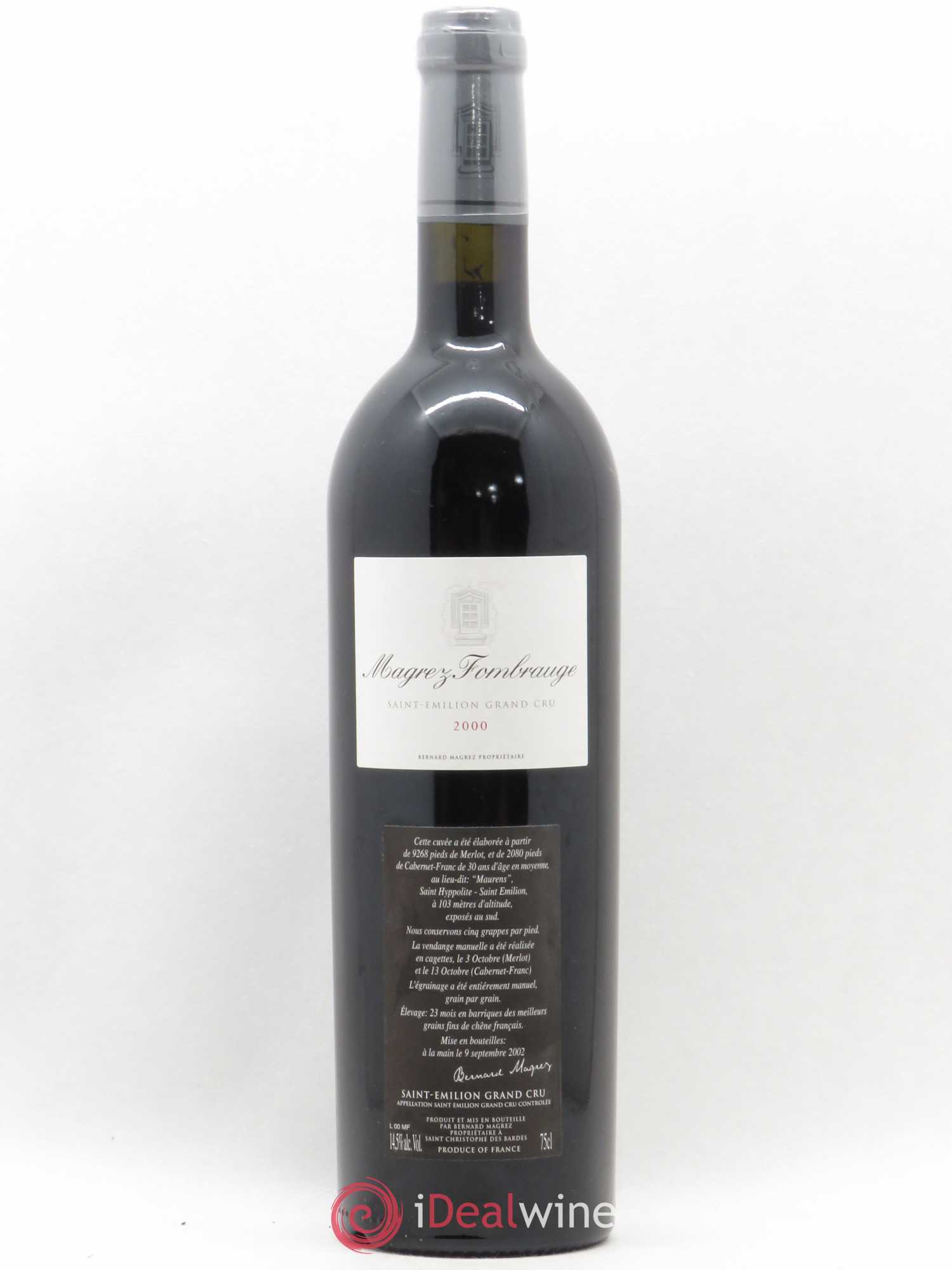 Château Magrez Fombrauge 2000 - Lot de 1 bouteille - 0