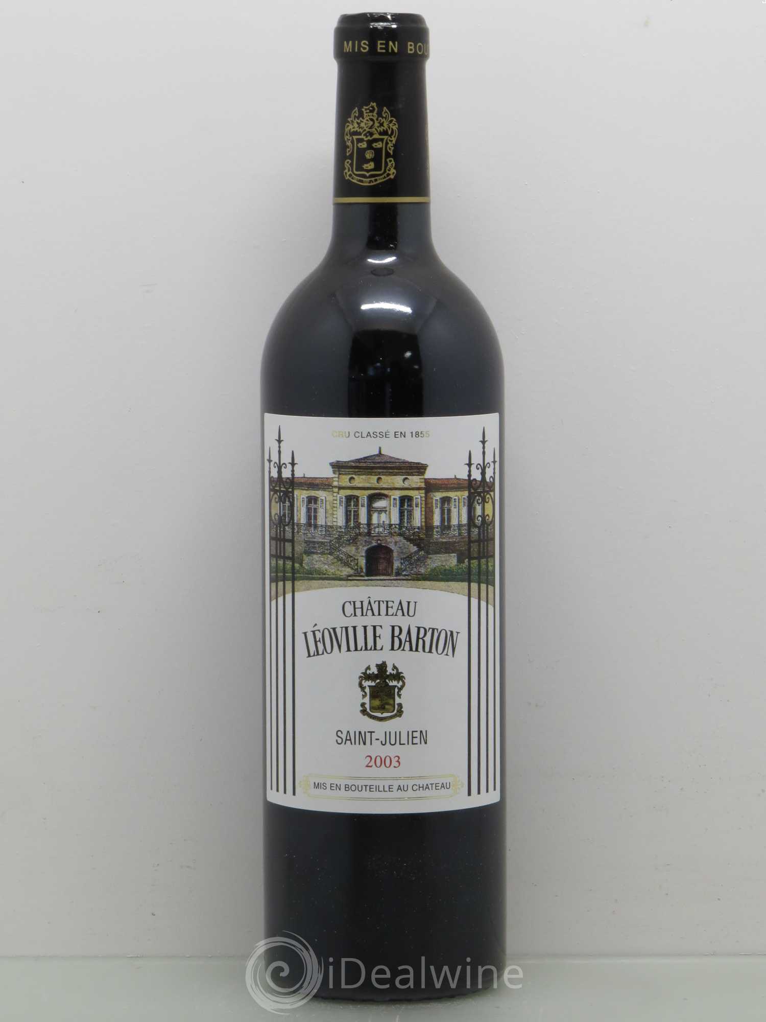 Château Léoville Barton 2ème Grand Cru Classé 2003 - Lot de 1 bouteille - 0