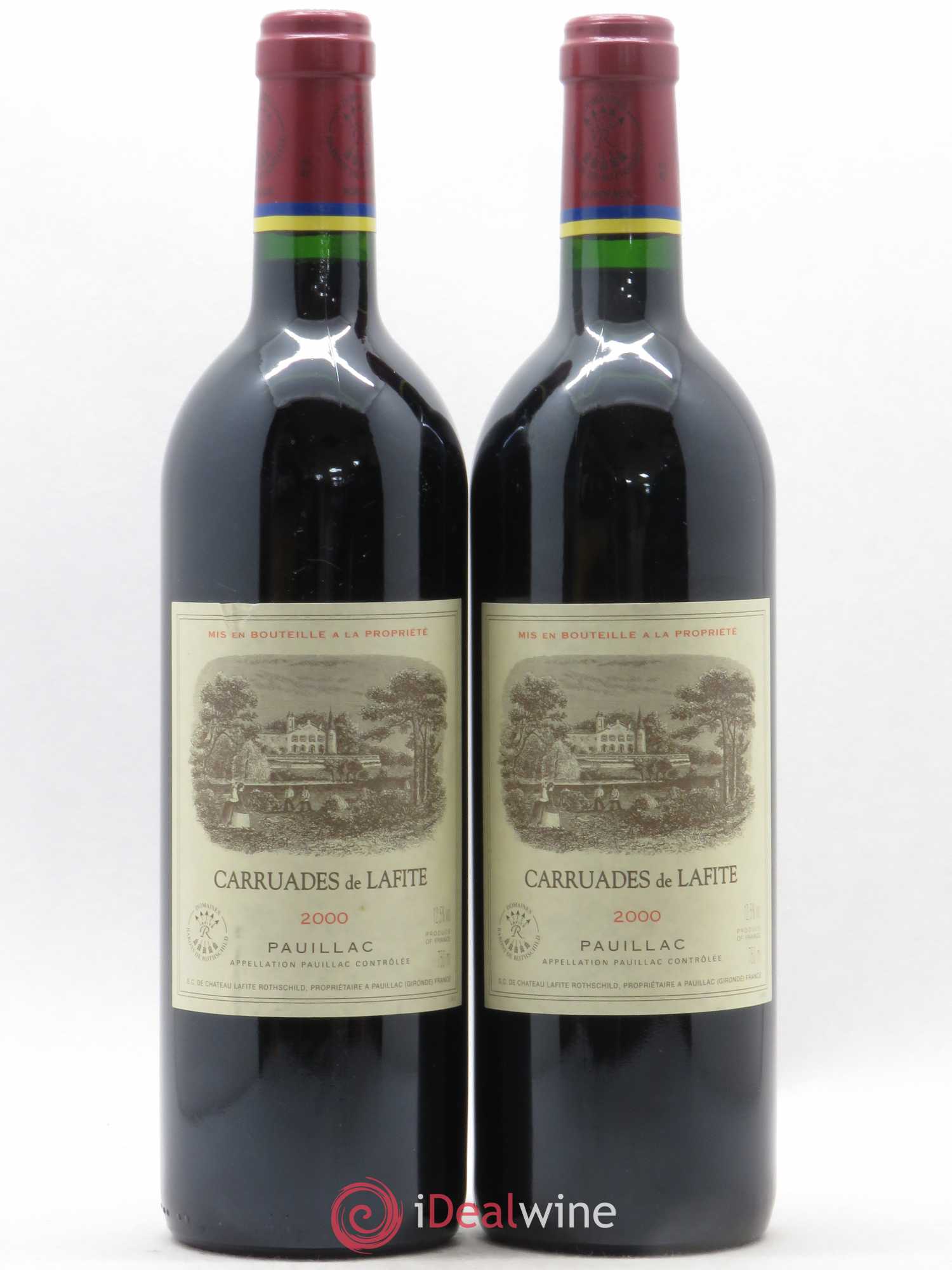 Carruades de Lafite Rothschild Second Vin 2000 - Lot de 2 bouteilles - 0