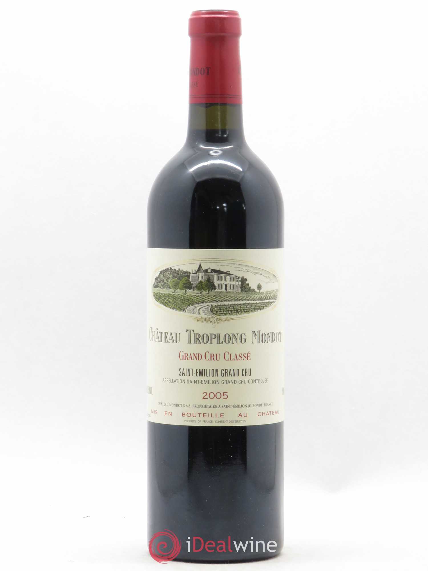 Château Troplong Mondot 1er Grand Cru Classé B 2005 - Lot de 1 bouteille - 0