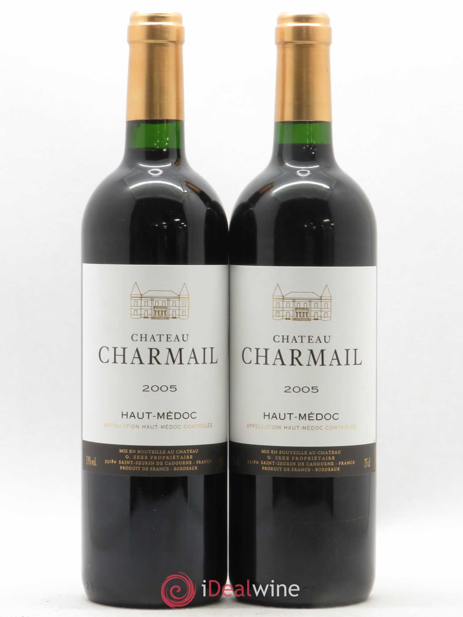 Château Charmail Cru Bourgeois 2005 - Lot de 2 bouteilles - 0
